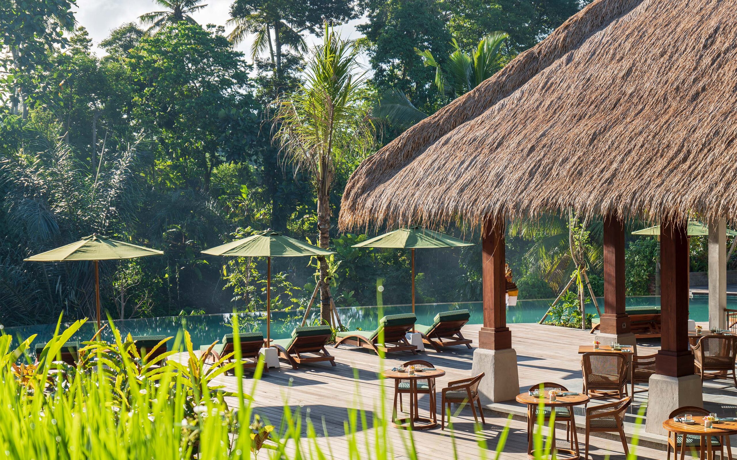 Indonesien Bali Ubud Adiwana Suweta, Chilled Pool Bar