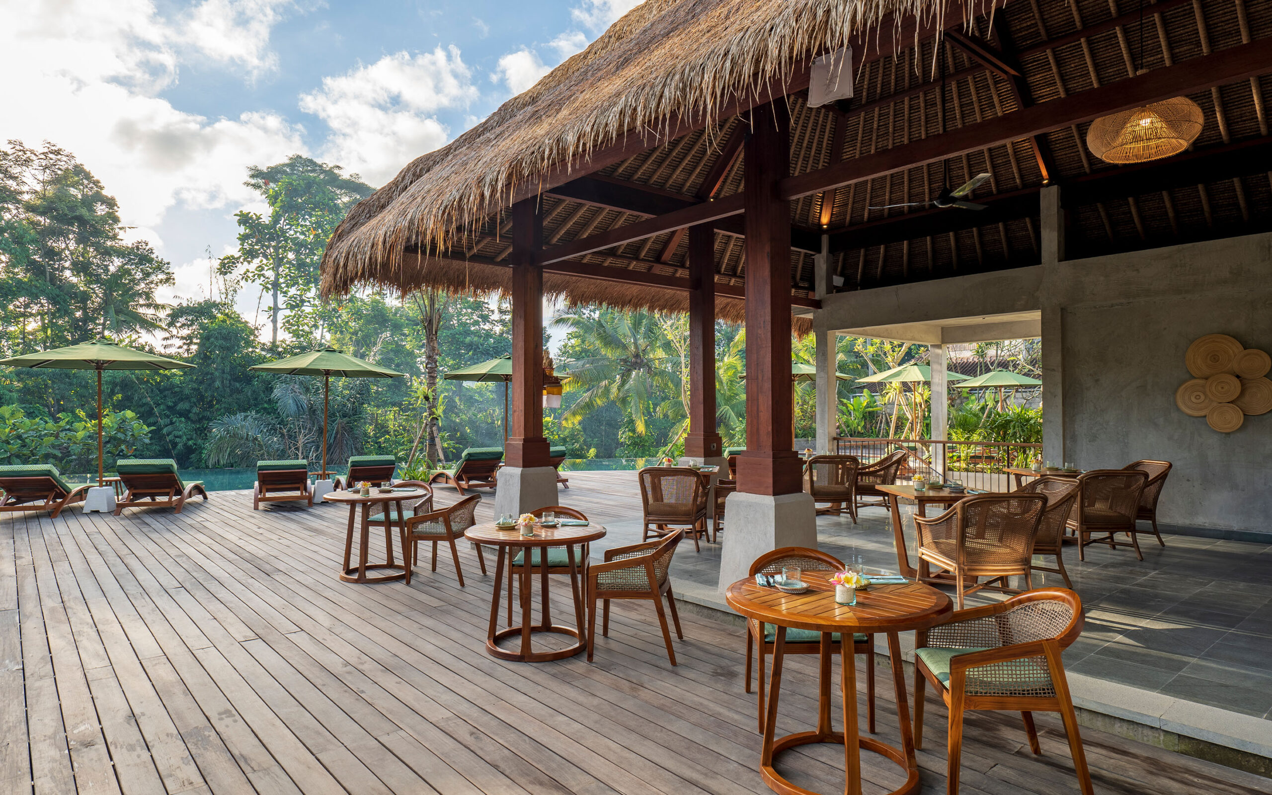 Indonesien Bali Ubud Adiwana Suweta, Chilled Pool Bar
