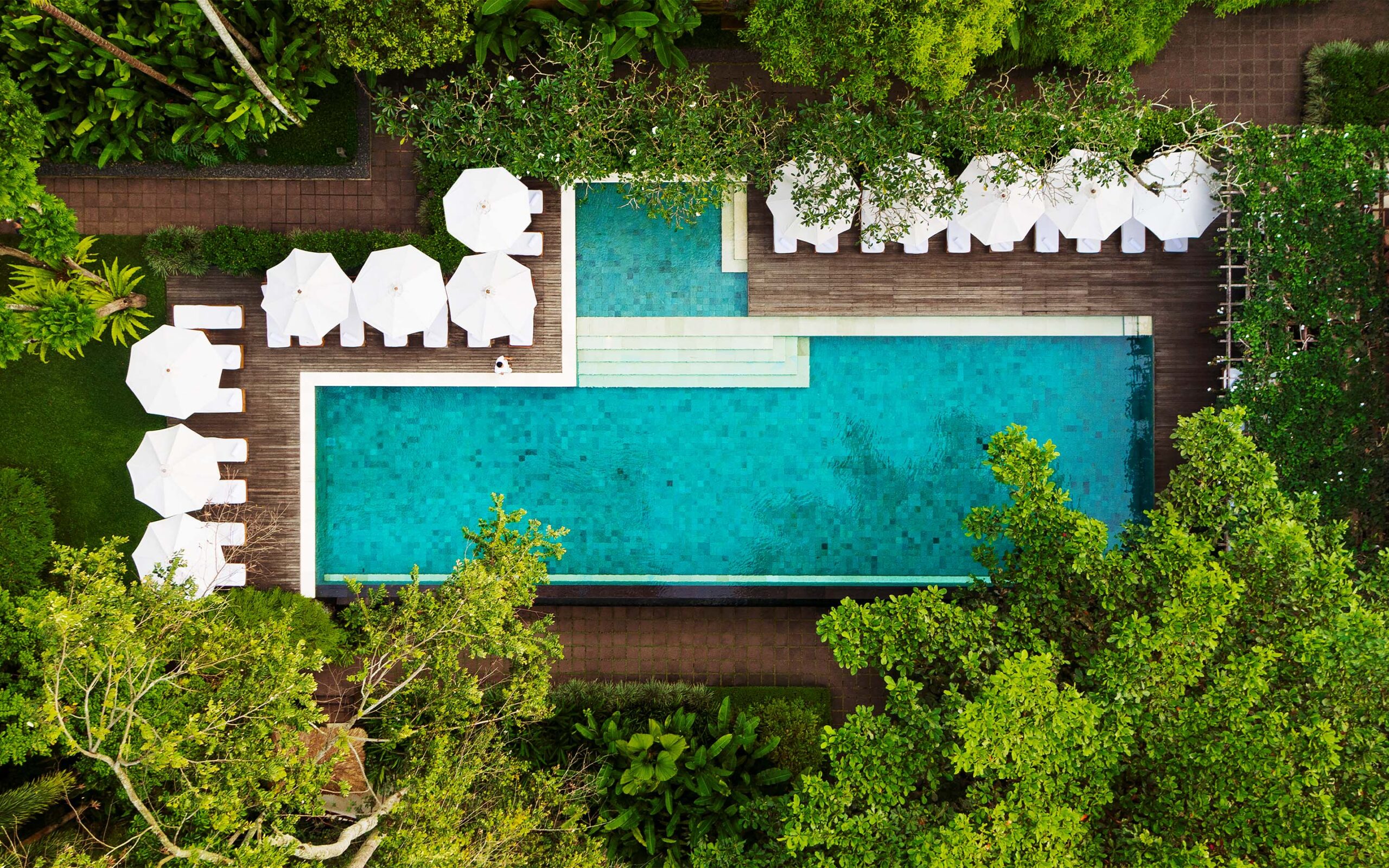 Indonesien, Bali, Ubud Como Uma, Main Pool View 