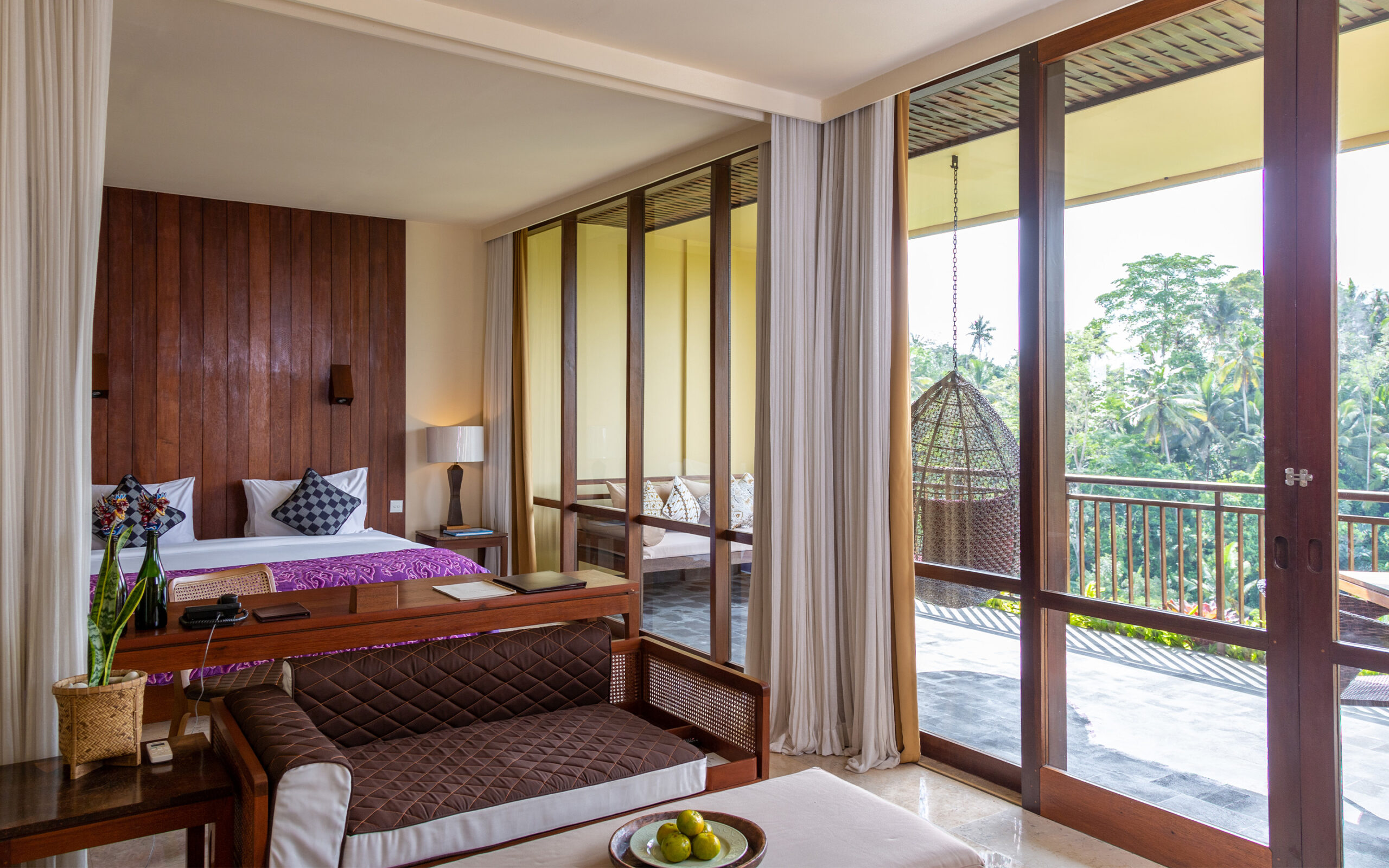 Indonesien Bali Ubud Komaneka Bisma, Bisma Suite, Balcony View