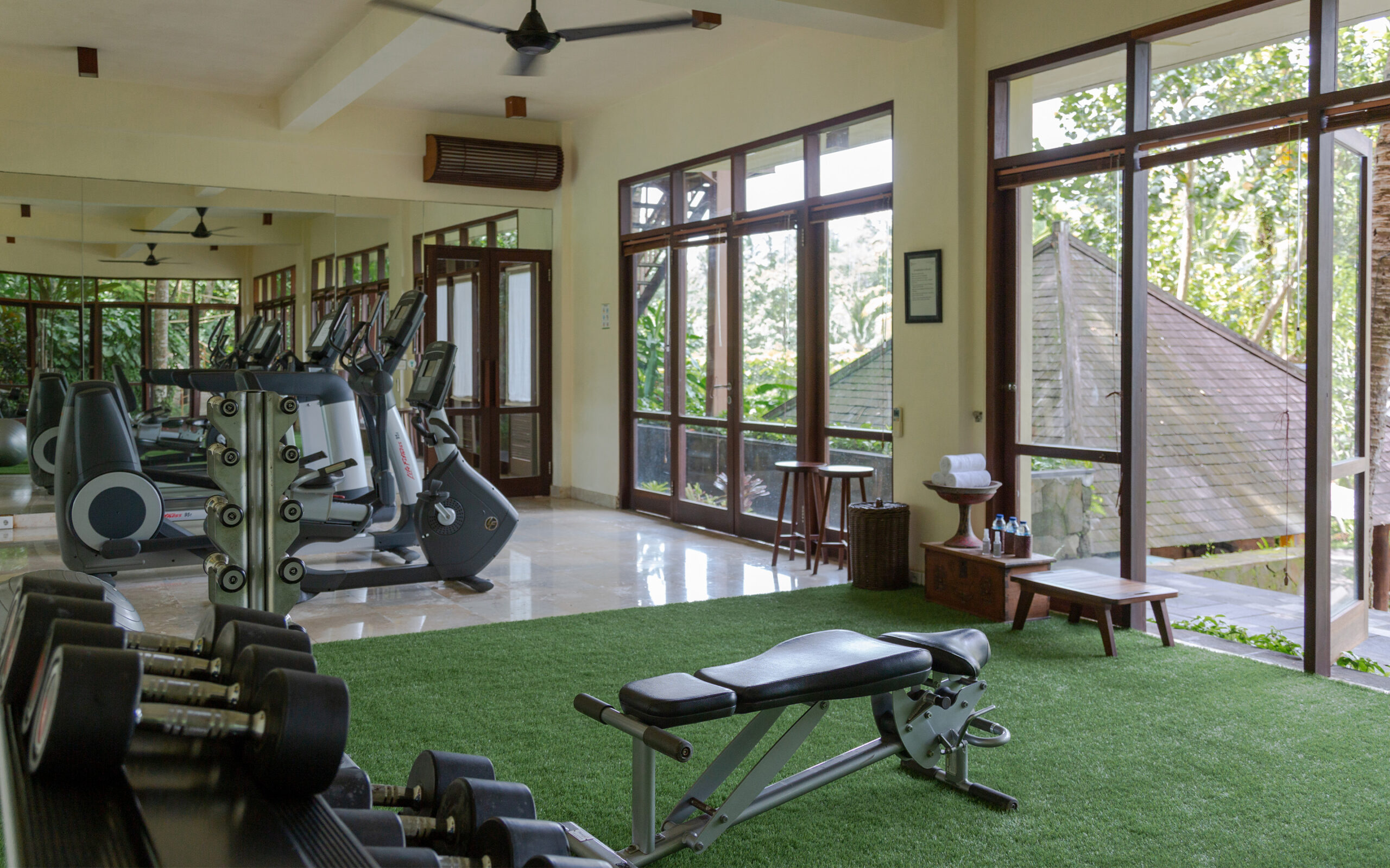 Indonesien, Bali, Ubud, Komaneka Bisma, Fitness