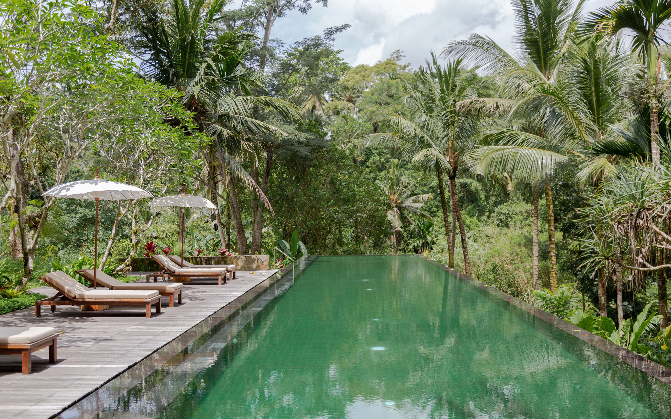 Indonesien, Bali, Ubud, Komaneka Bisma, Pool Area