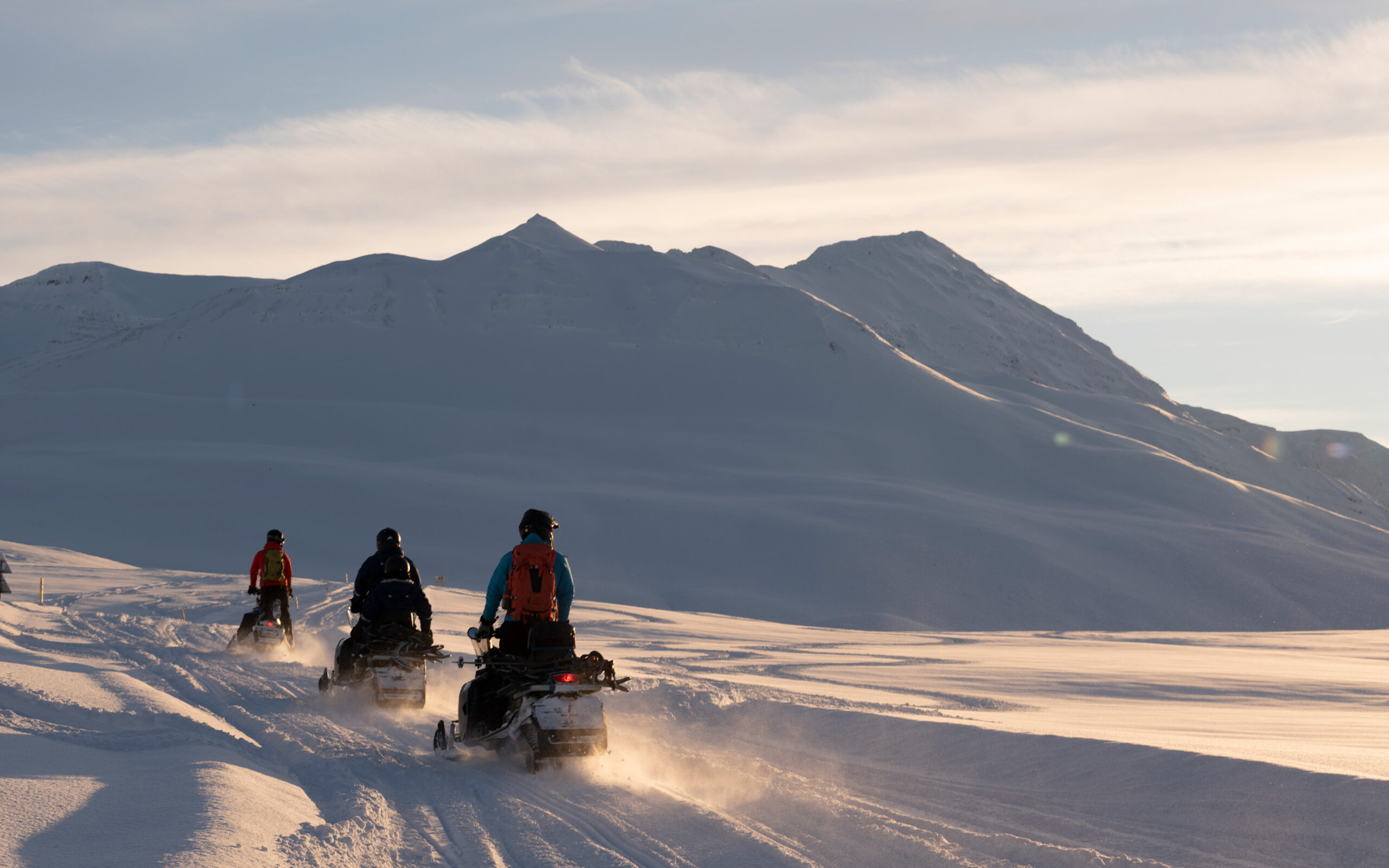 Island Deplar Farm Aktivitet Snowmobil