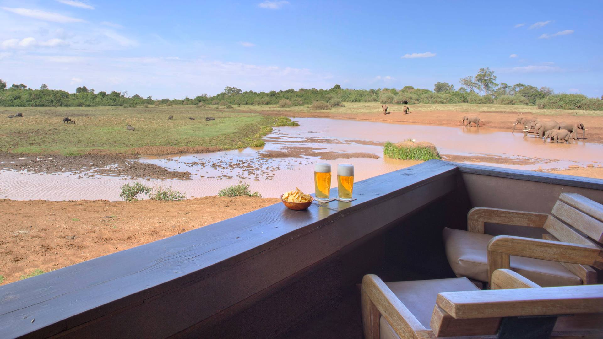 Kenya Aberdare The Ark View From Terrace