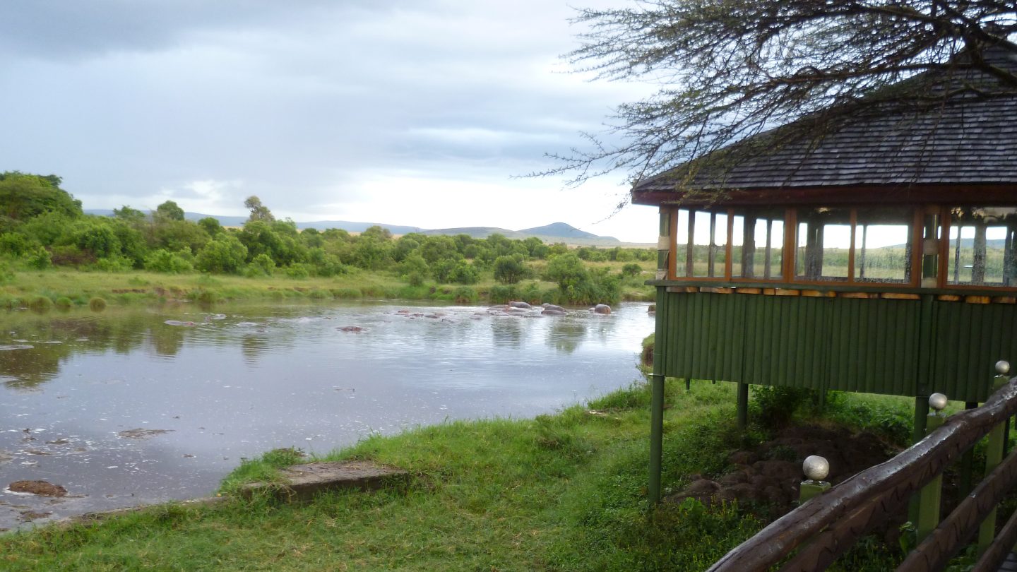 Kenya Masai Mara Keekorok Lodge Hippo Pool Bar