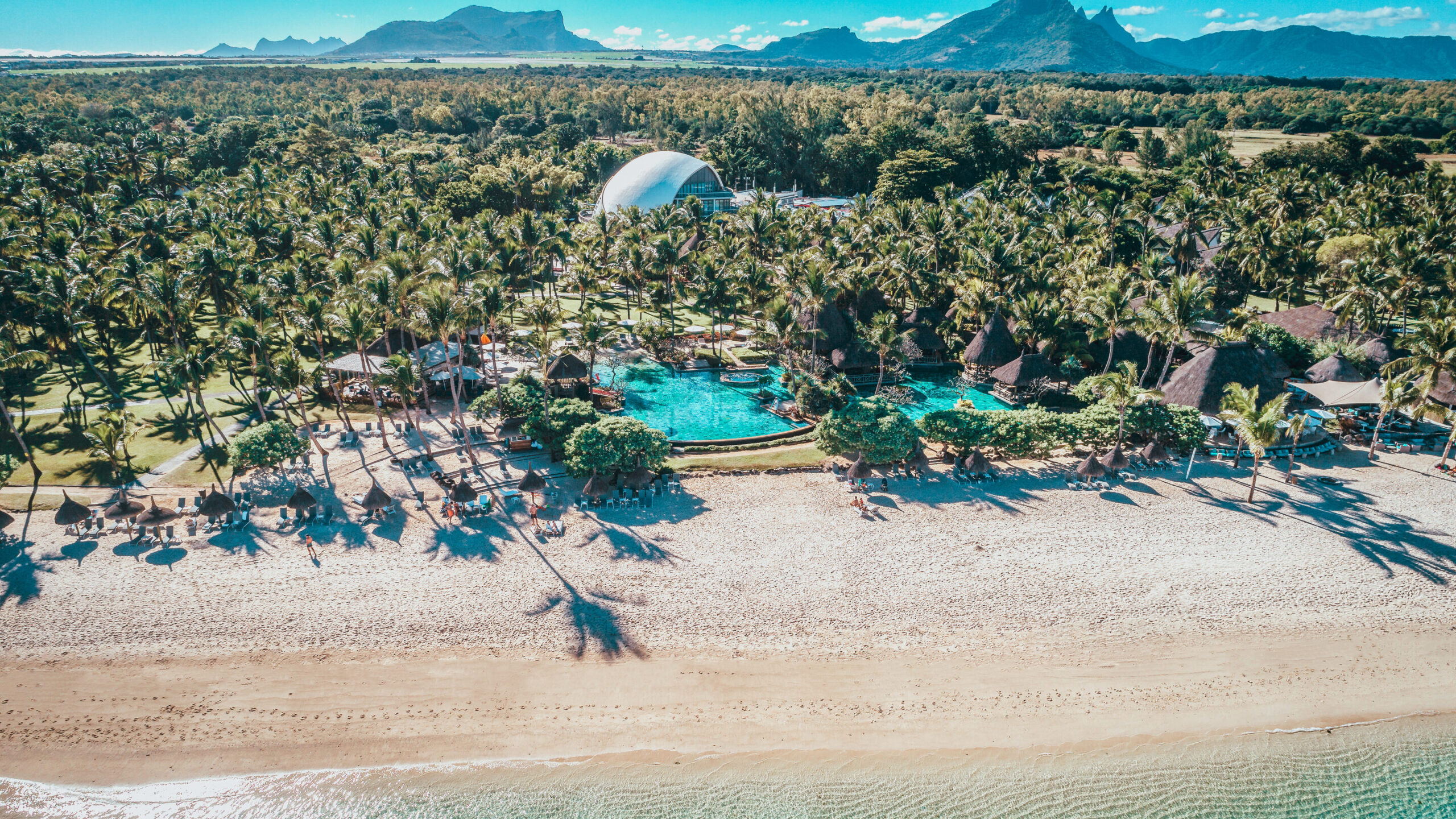 Mauritius La Pirogue Luftfoto
