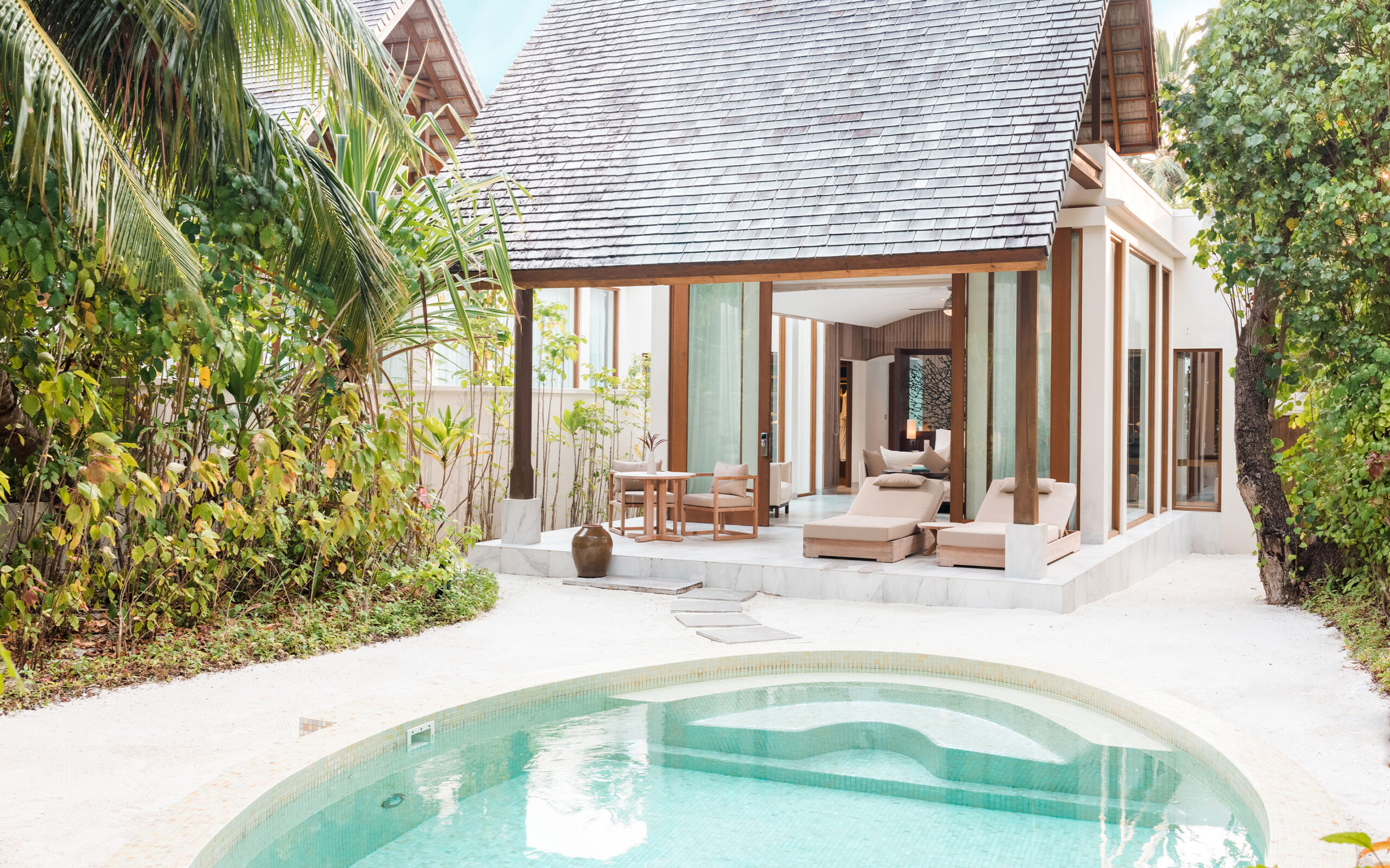 Rejser til Maldiverne, Conrad Maldives Rangali Island, deluxe beach villa