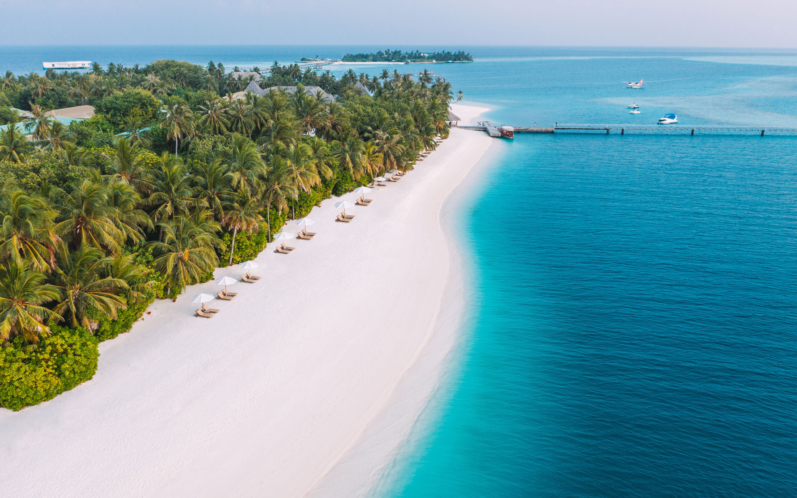 Rejser til Maldiverne, Conrad Maldives Rangali Island,  Strand 