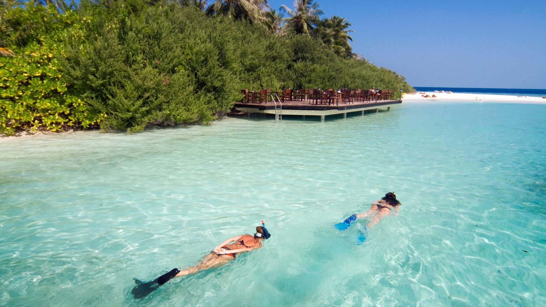 Rejser til Maldiverne, Embudu Village, Snorkling i krystalklart vand