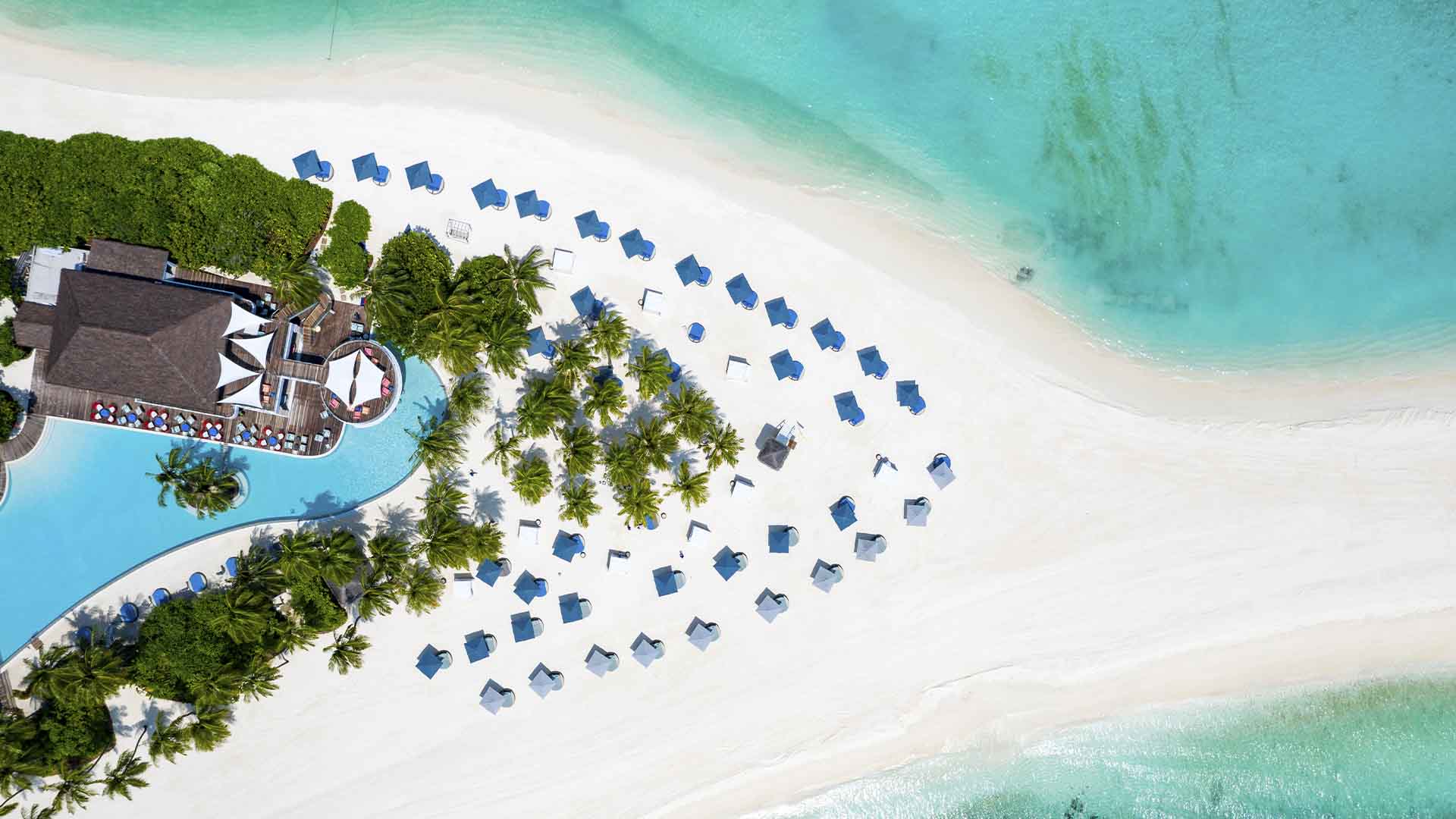 Rejser til Maldiverne, Finolhu Baa Atoll, Strand og pool