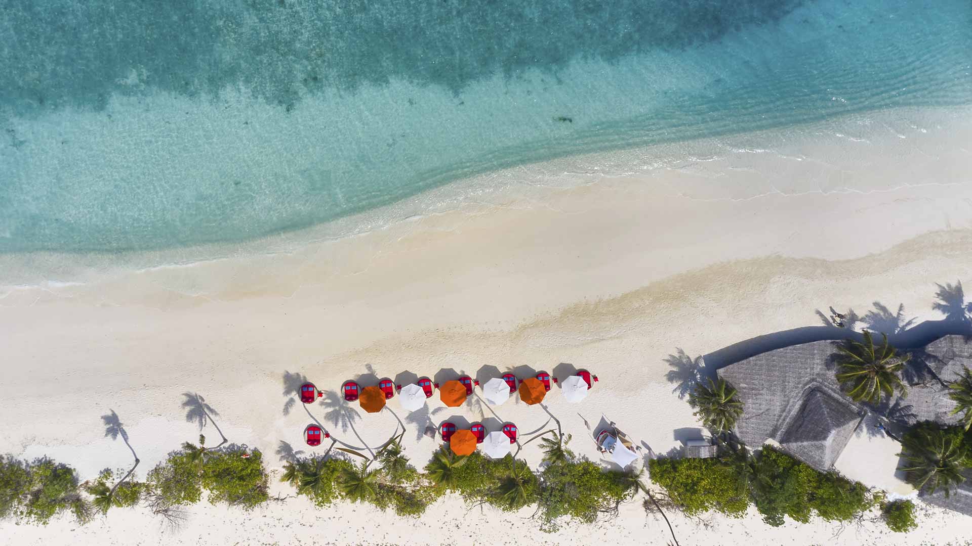 Rejser til Maldiverne, Finolhu Baa Atoll, Stranden ved Crab Shack