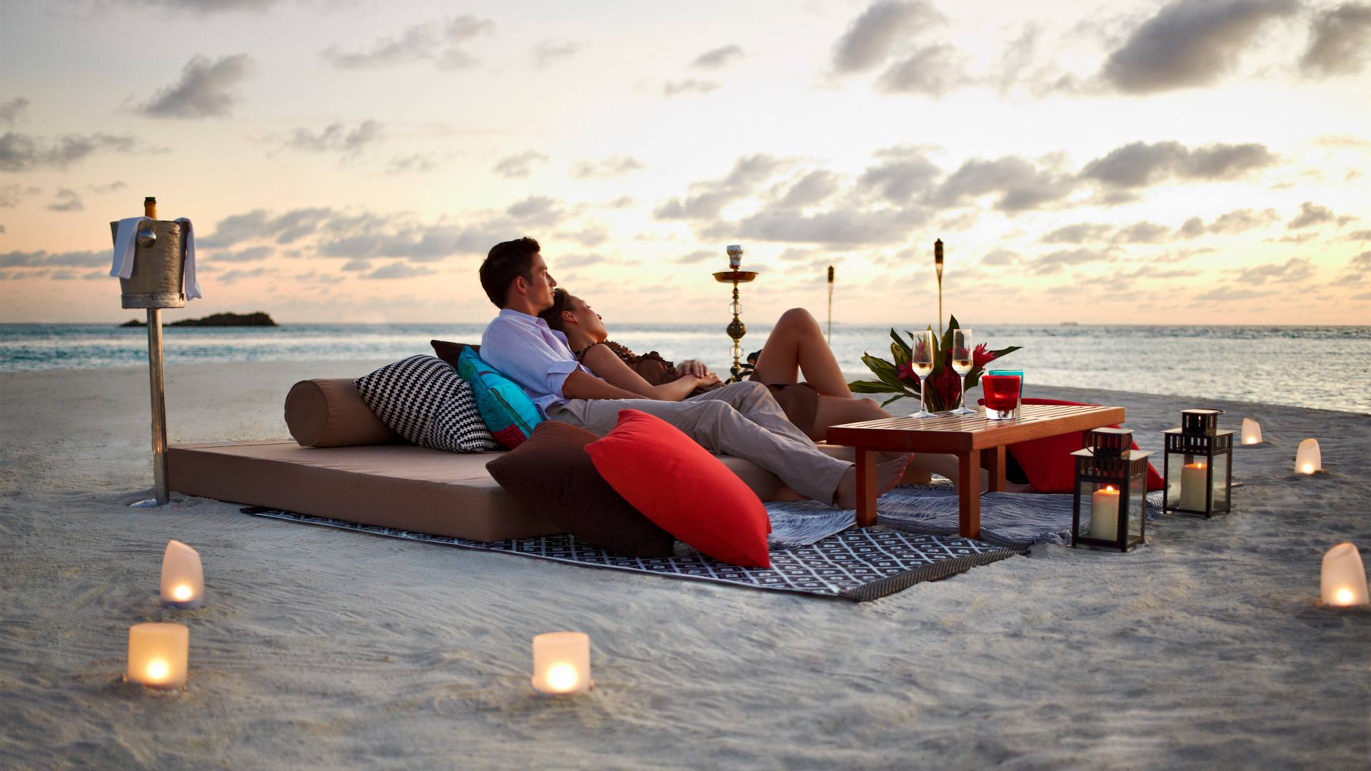 Rejser til Maldiverne, The Residence Maldives at Falhumaafushi, Romantisk middag 