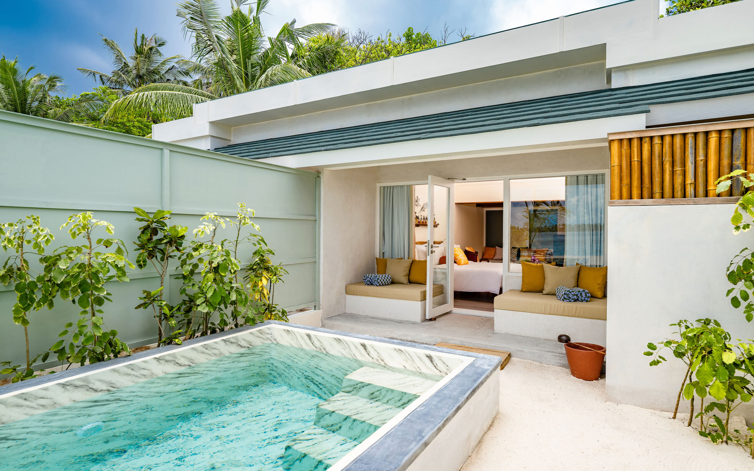 Maldiverne Oblu Nature Helengeli Family Beach Villa With Pool Exterior
