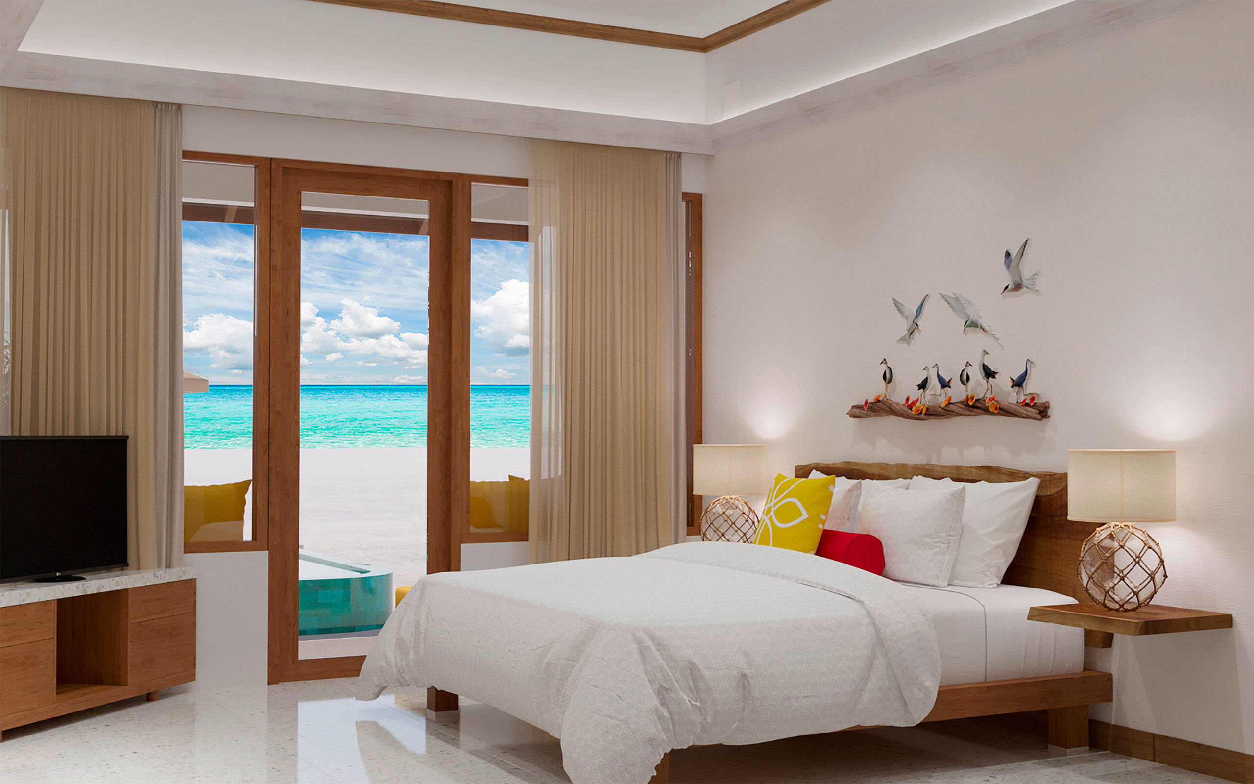 Maldiverne Oblu Nature Helengeli Family Beach Villa With Pool View