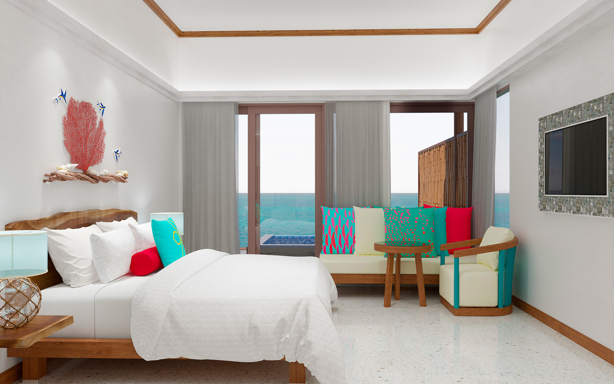 Maldiverne Oblu Nature Helengeli Lagoon Villa With Pool Interior