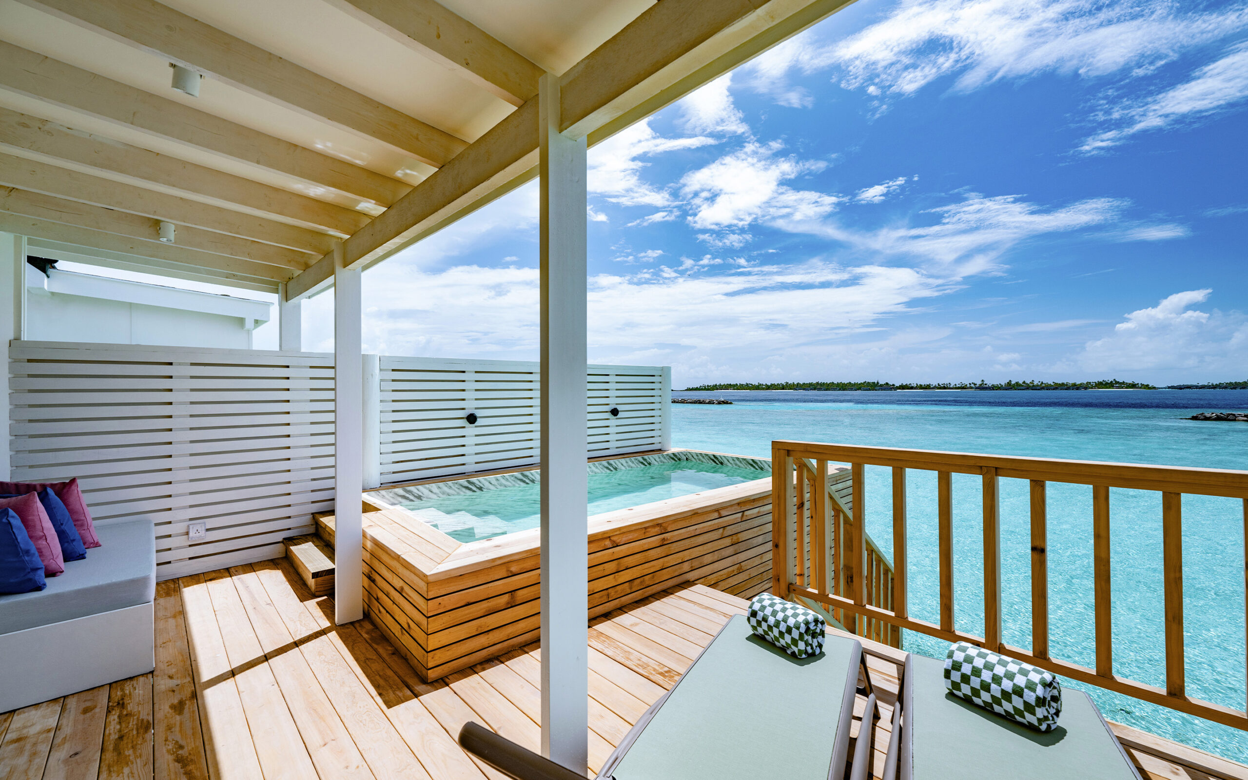 Maldiverne Oblu Nature Helengeli Water Villa With Pool Exterior