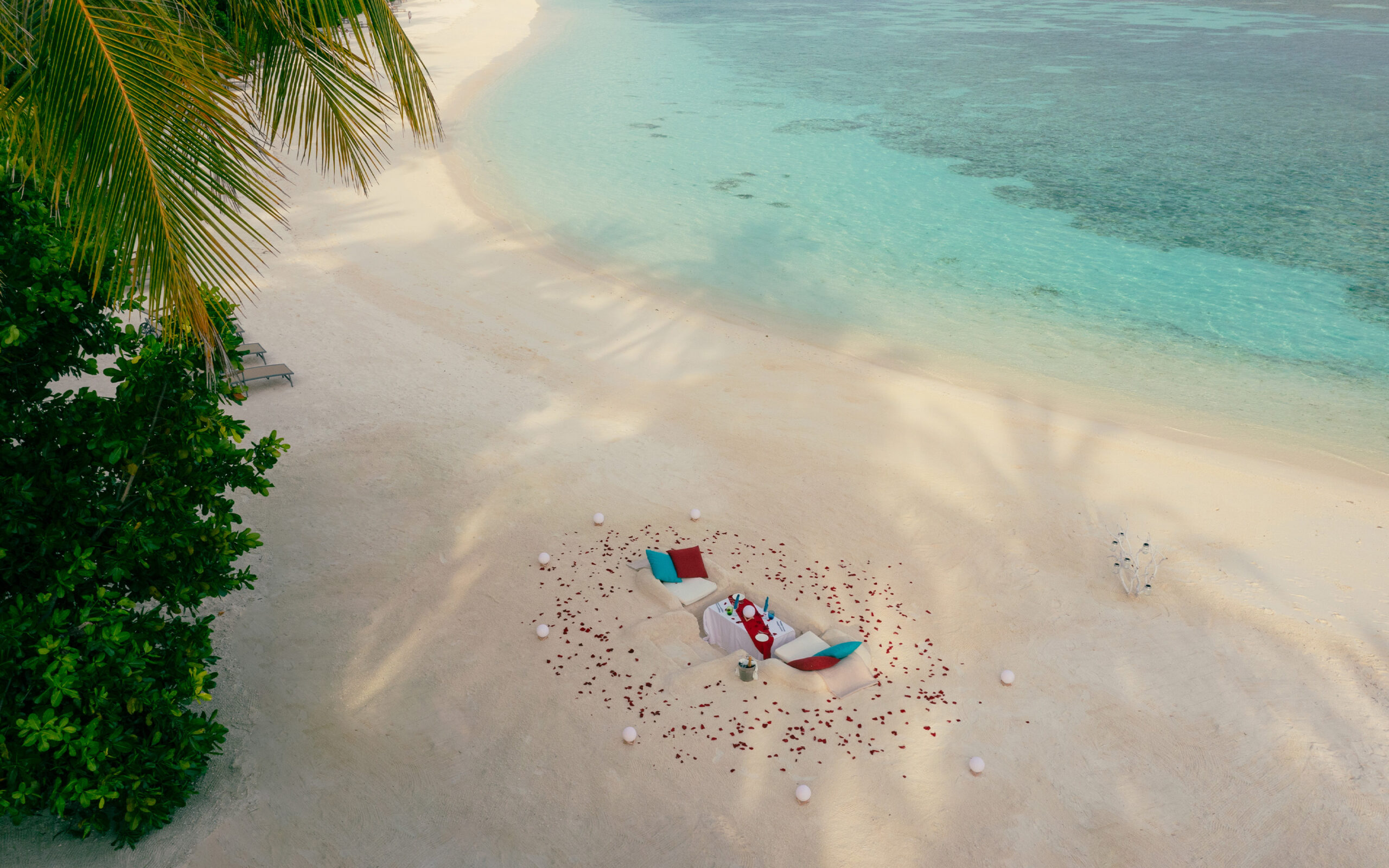 Maldiverne You And Me Maldives Romantisk Middag I Sandet