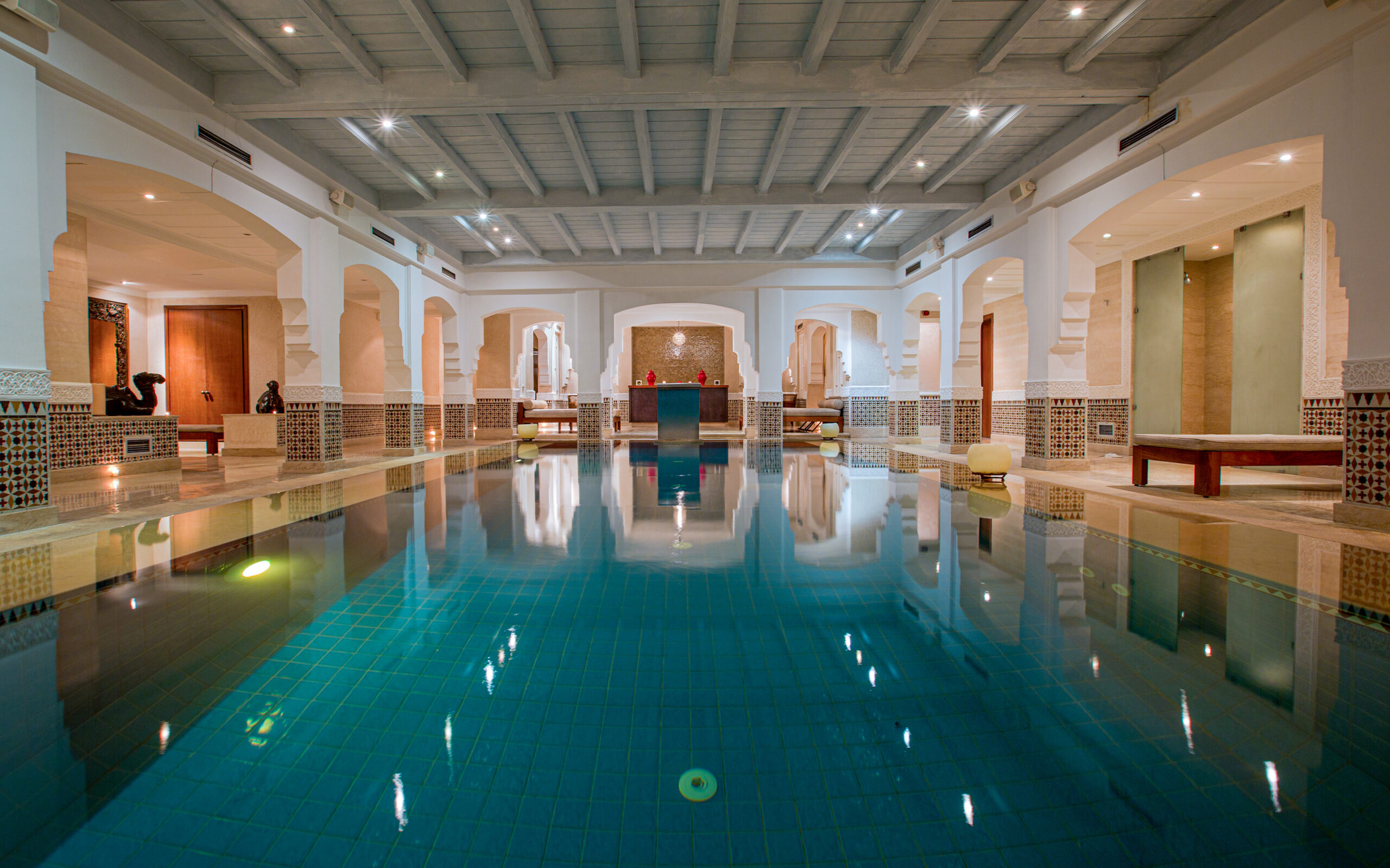 Marokko Agadir Villablanche Pool Indoor Spa