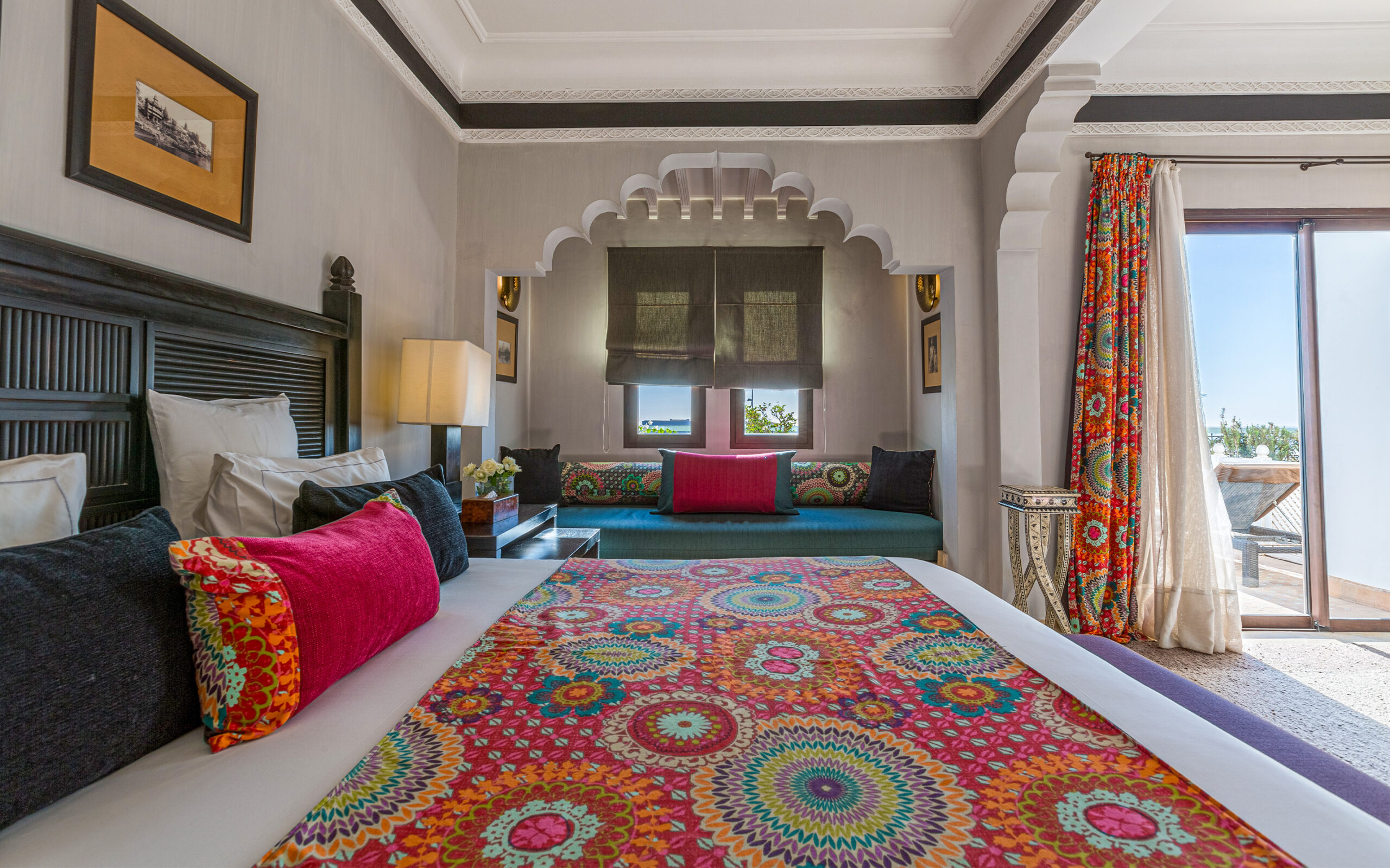 Marokko Agadir Villablanche Room Bed