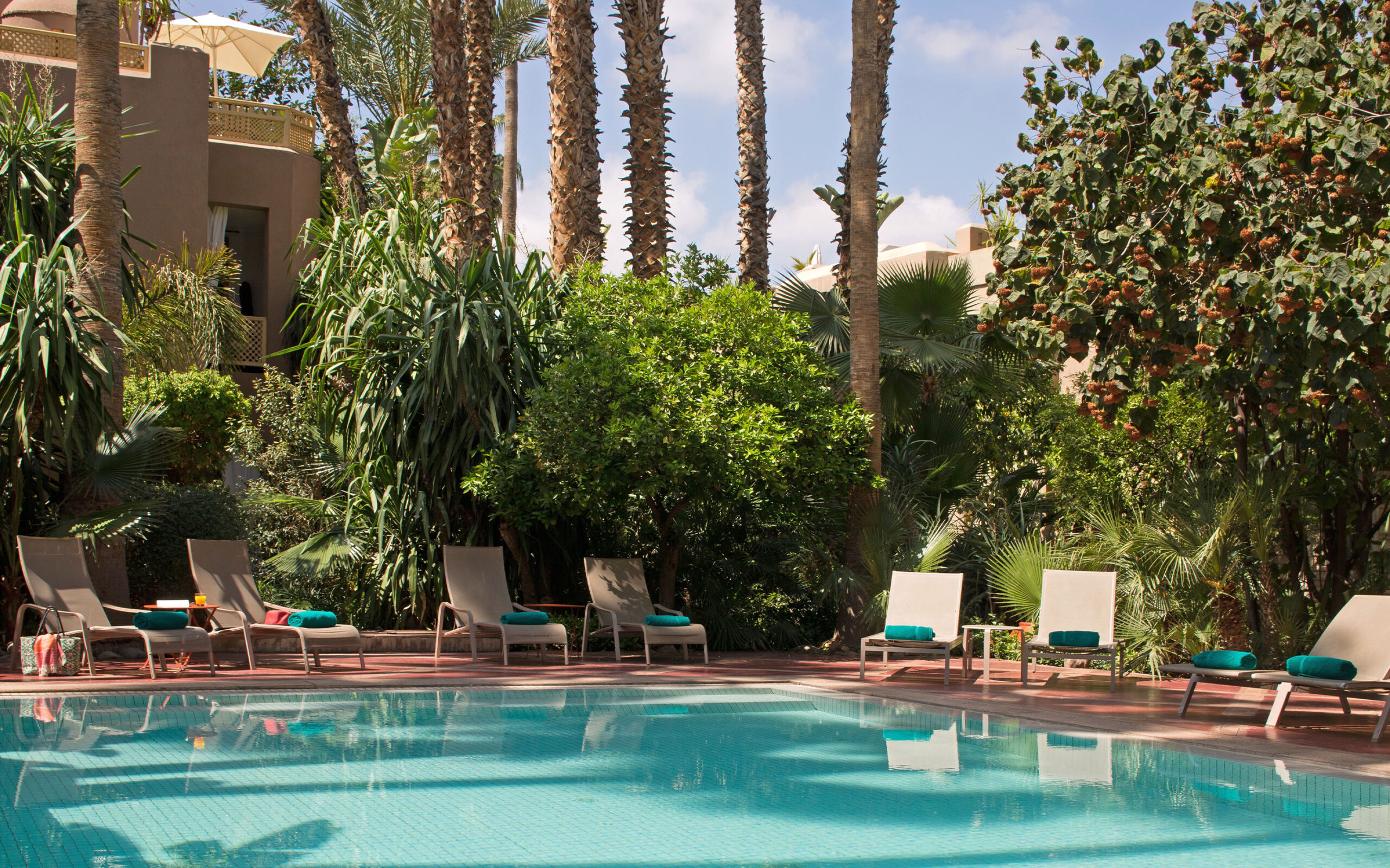 Marokko Marrakech Les Jardin Dela Medina Swimmingpool