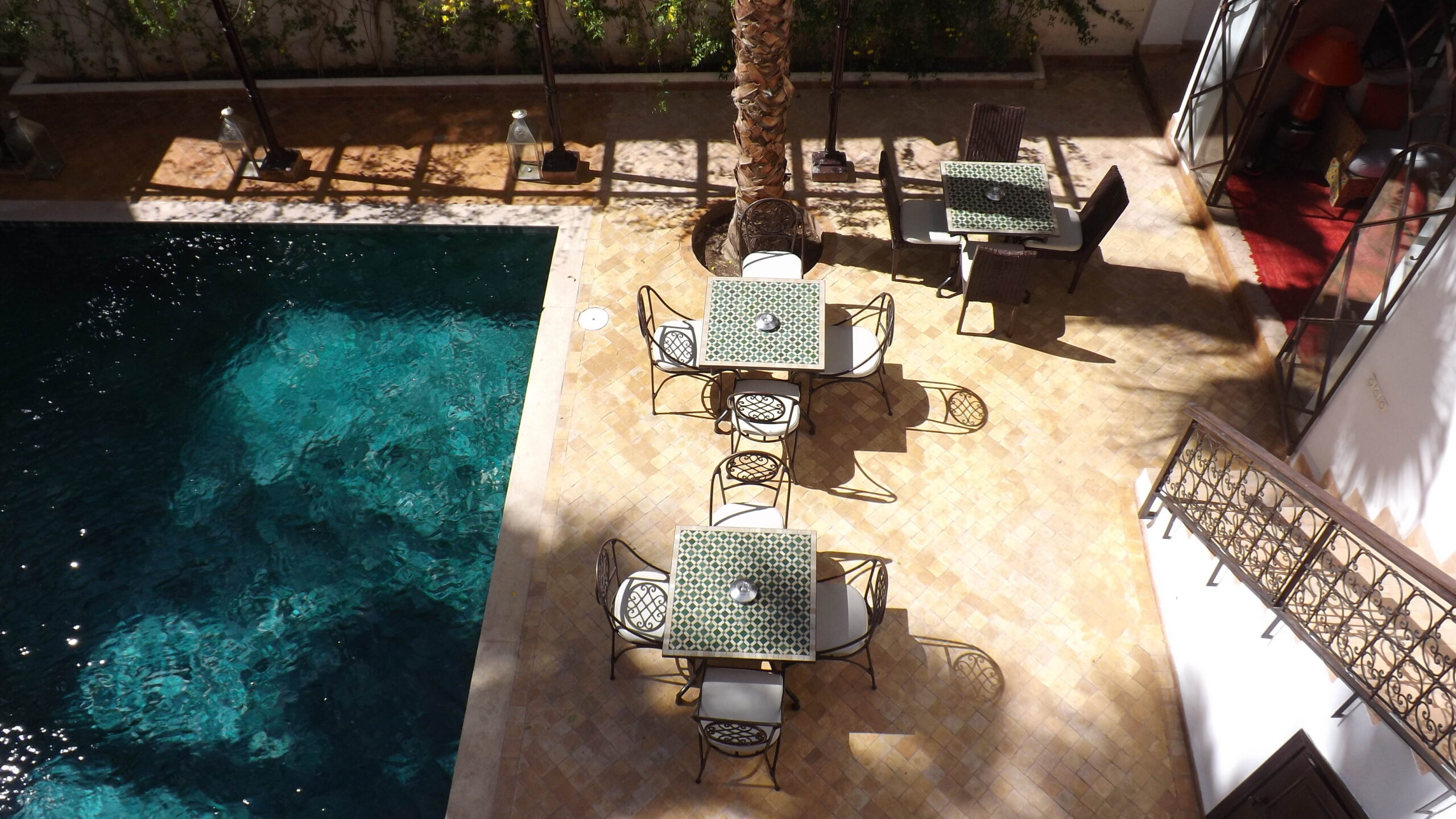 Riad i Marrakesh. Marokko