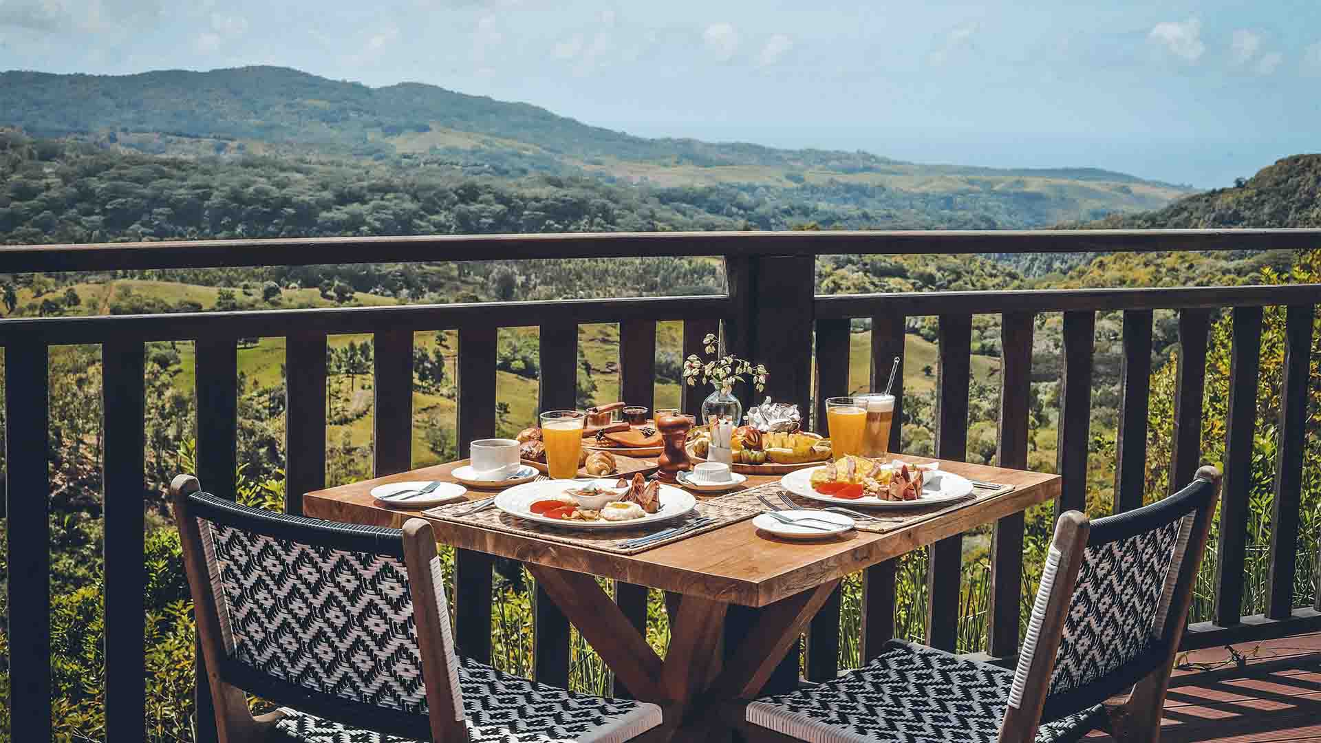 Rejser til Mauritius, Chalets Chamarel, Udsigt til øens indre