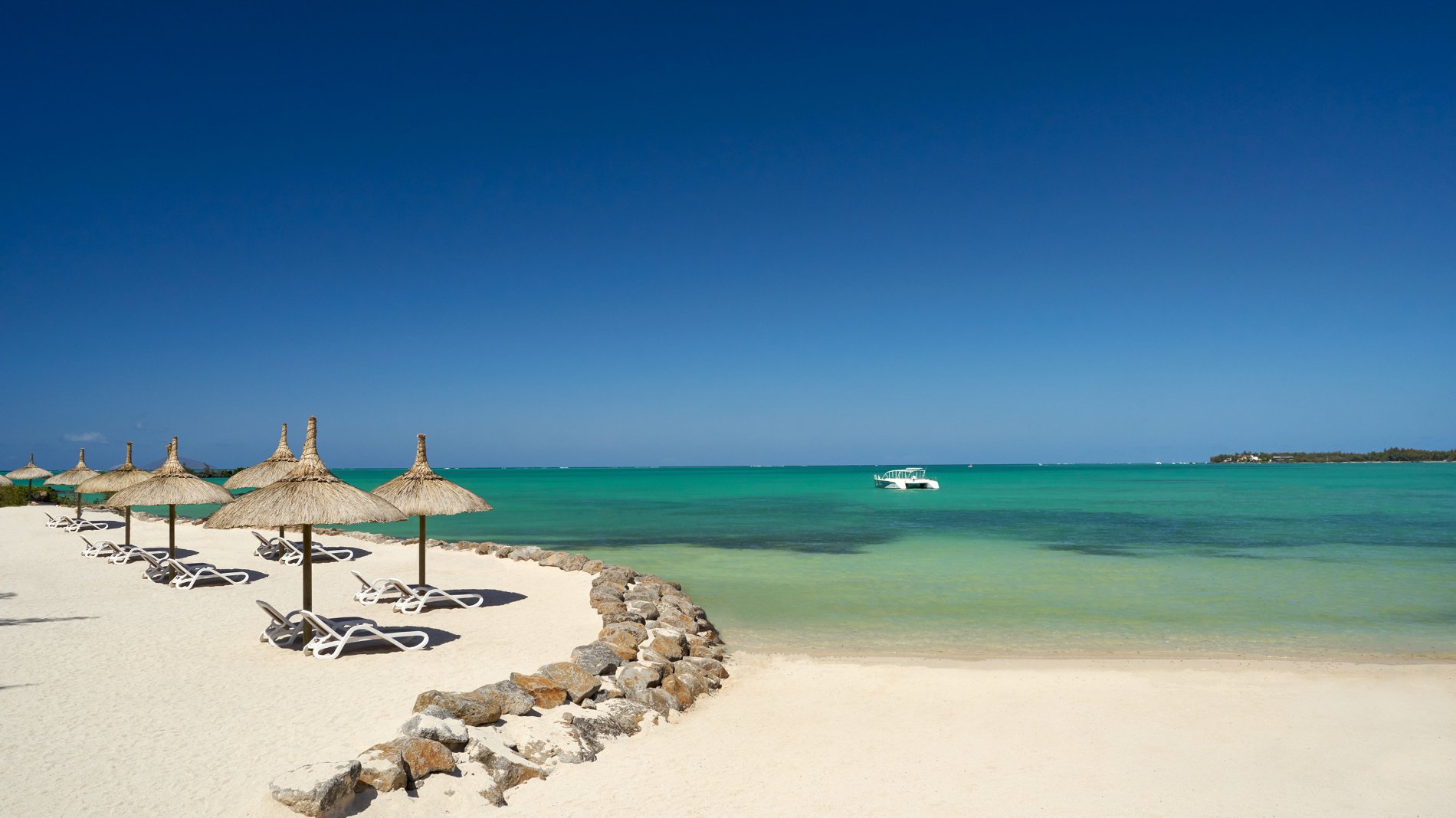Rejser til Mauritius, Lagoon Attitude, Strand på Lagoon Attitude