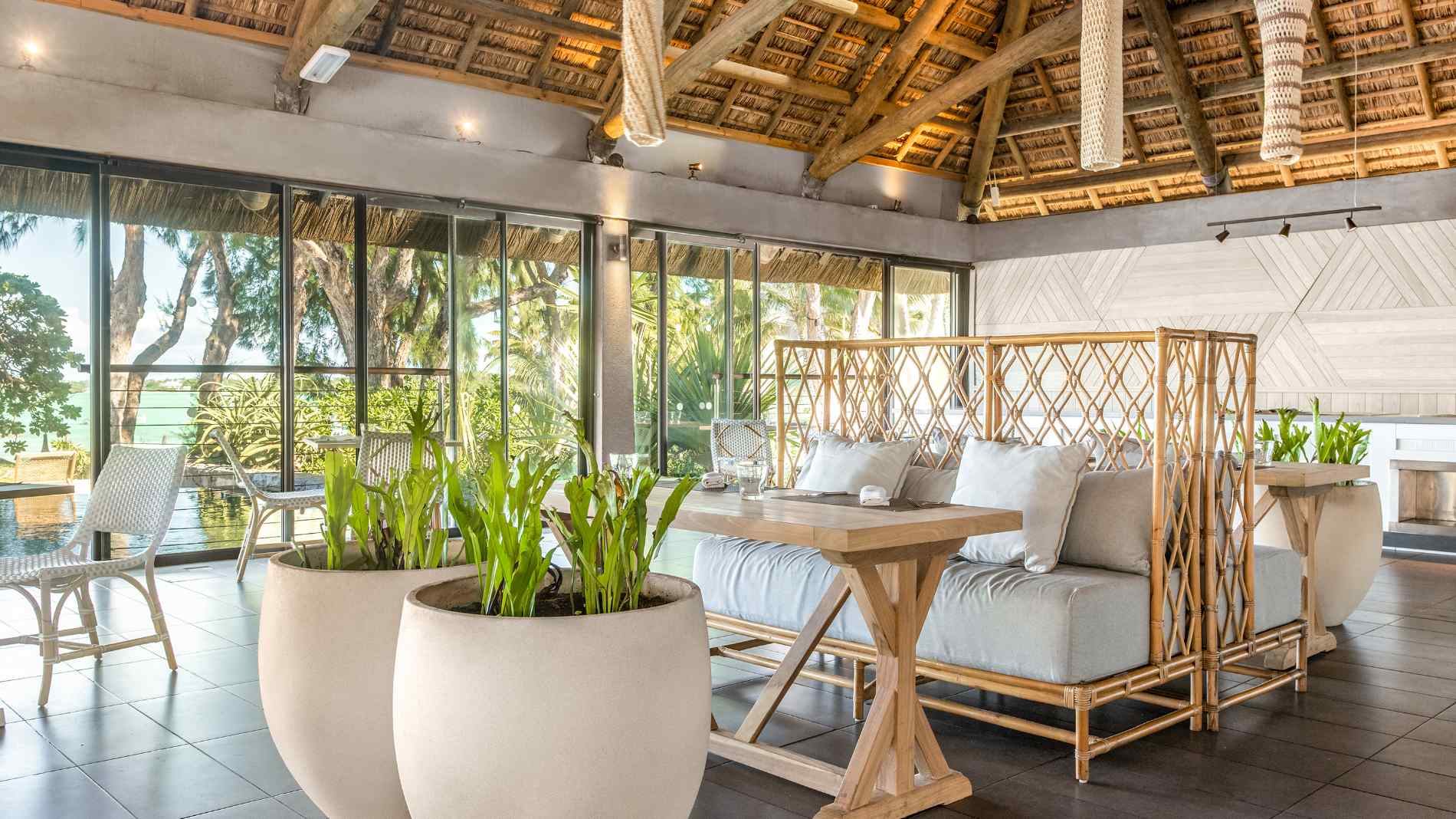 Rejser til Mauritius, Lagoon Attitude, Loungen på Lagoon Attitude