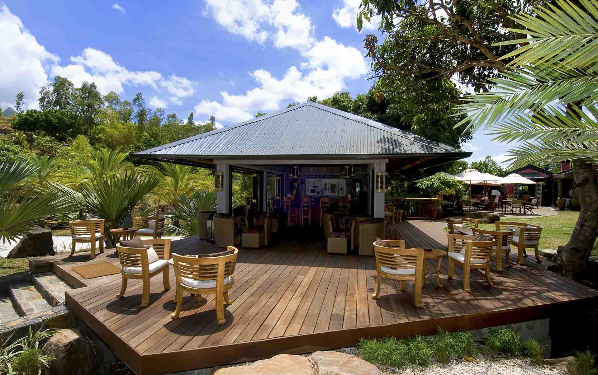 Rejser til Mauritius, Lakaz Chamarel Exclusive Lodge, Den hyggelige bar på Lakaz Chamarel