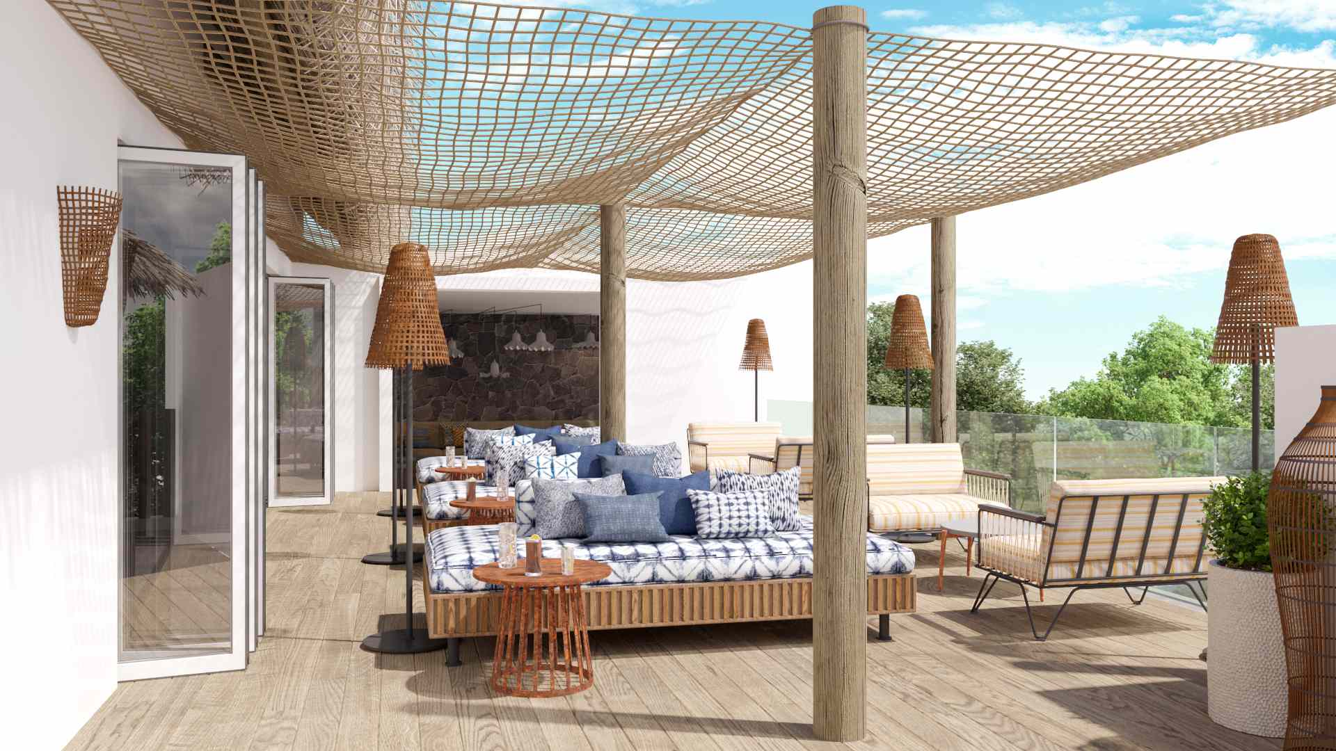 Rejse til Mauritius, Sunrise Attitude, Terrassen foran bar 31