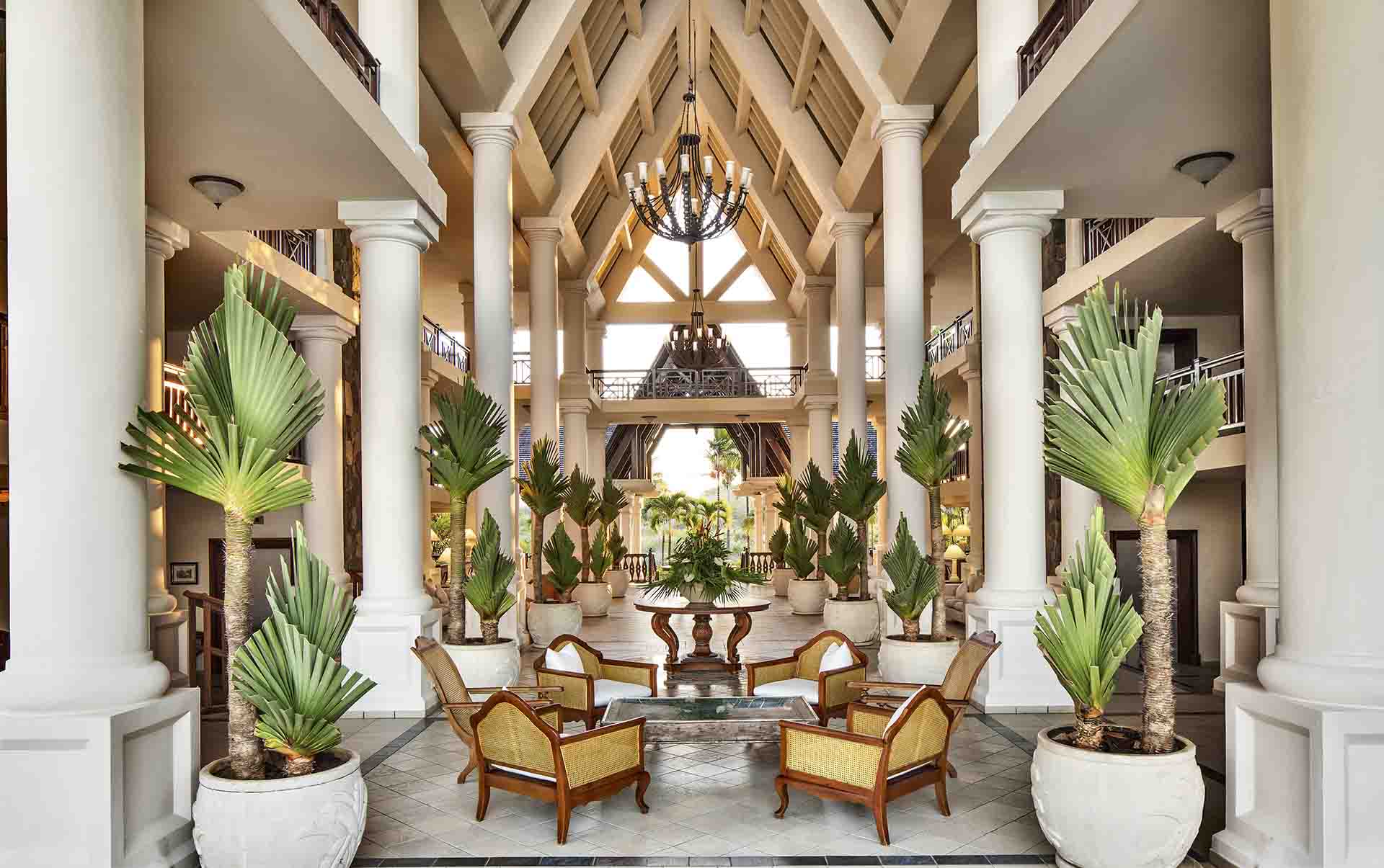 Rejser til Mauritius, The Residence Mauritius, Den smukke lobby