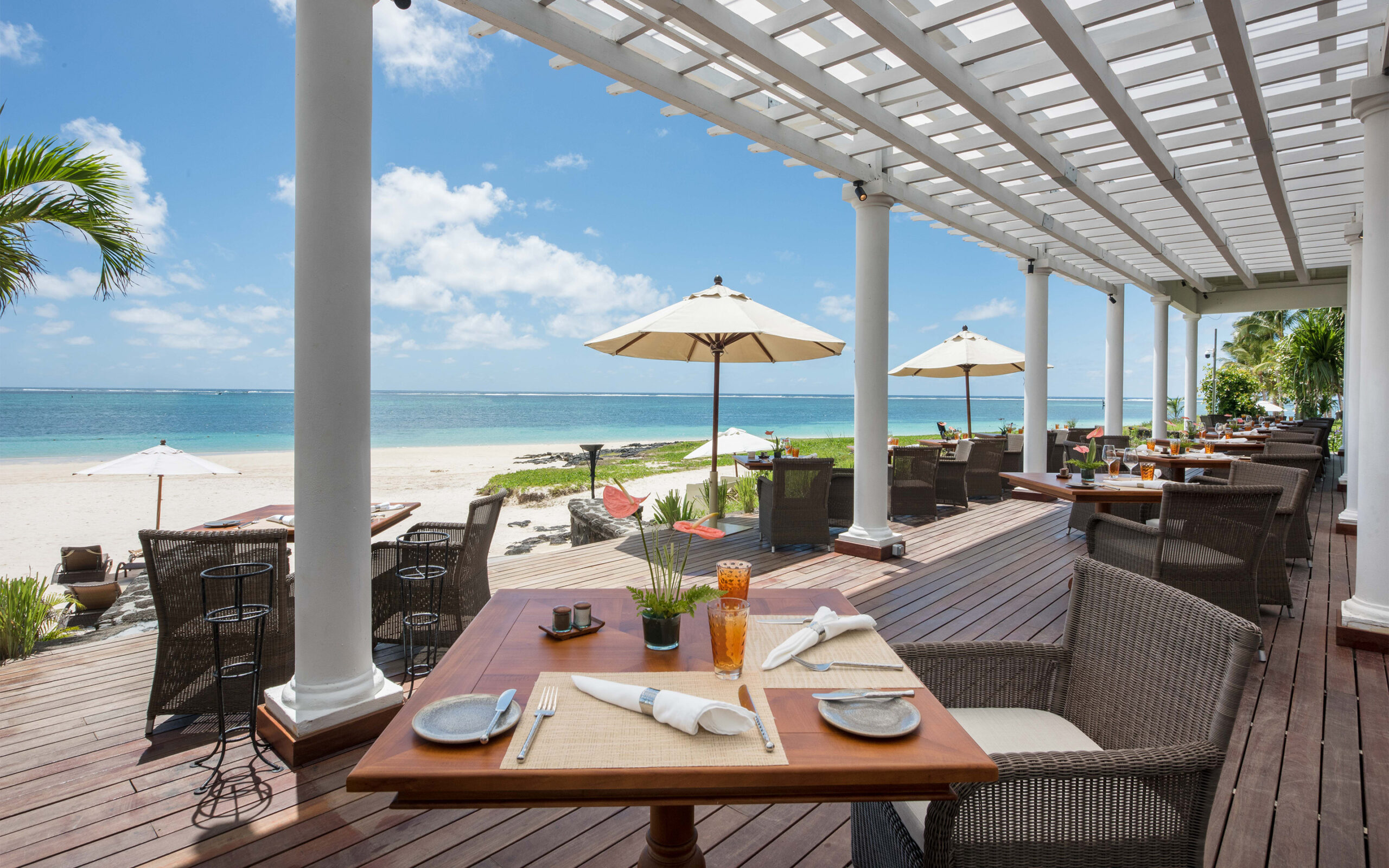 Rejser til Mauritius, The Residence Mauritius, Frokost i restaurant The Plantation