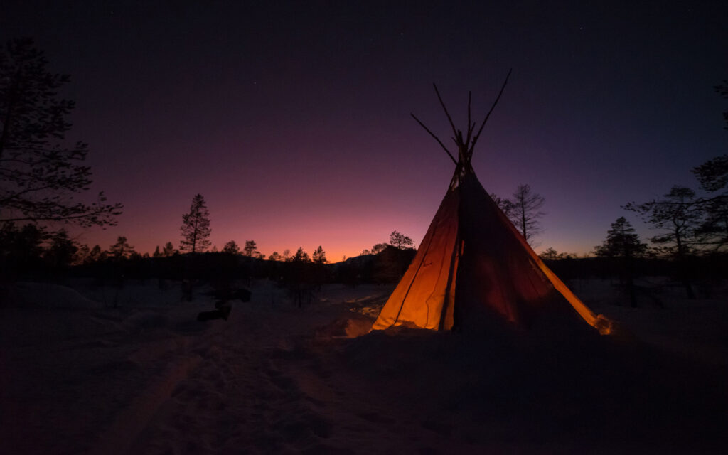 Norge Malangen Resort Sami Tent