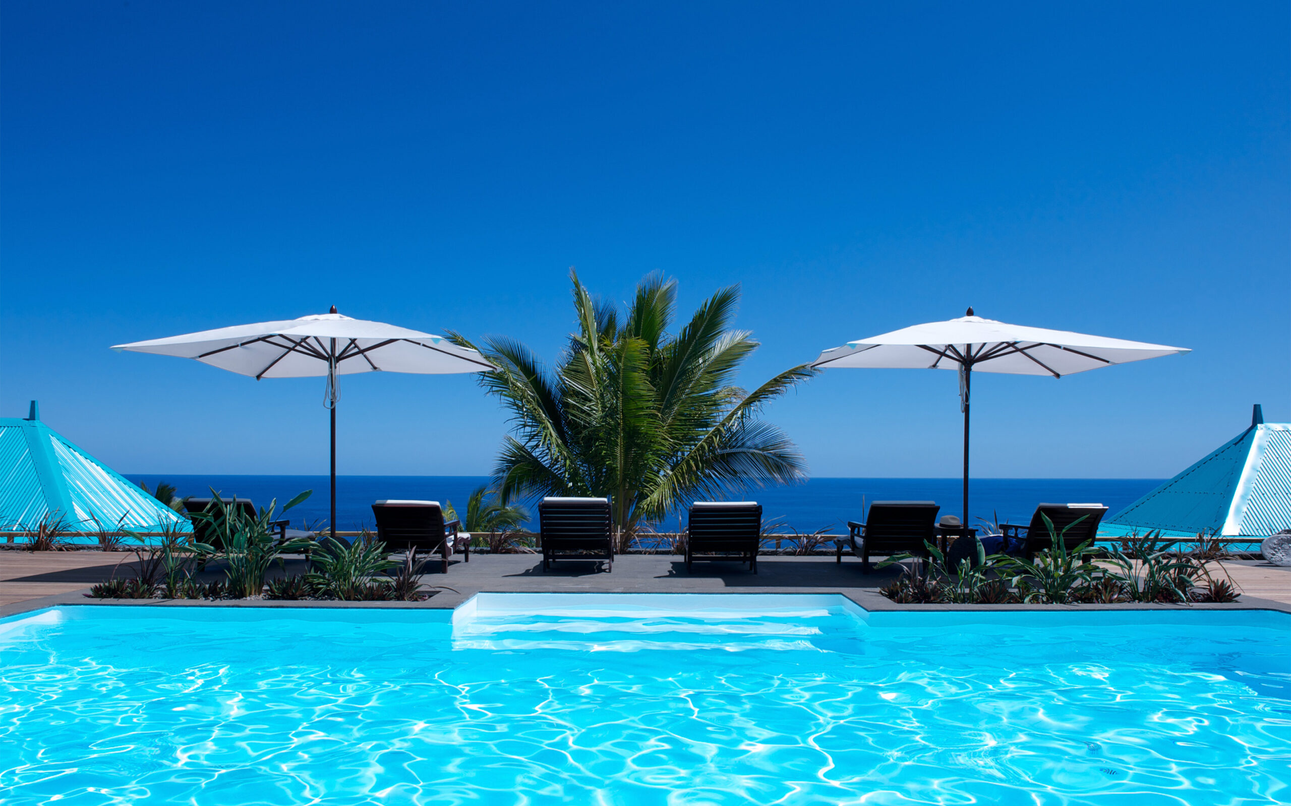 Reunion Blue Margouillat Pool Udsigt Til Havet