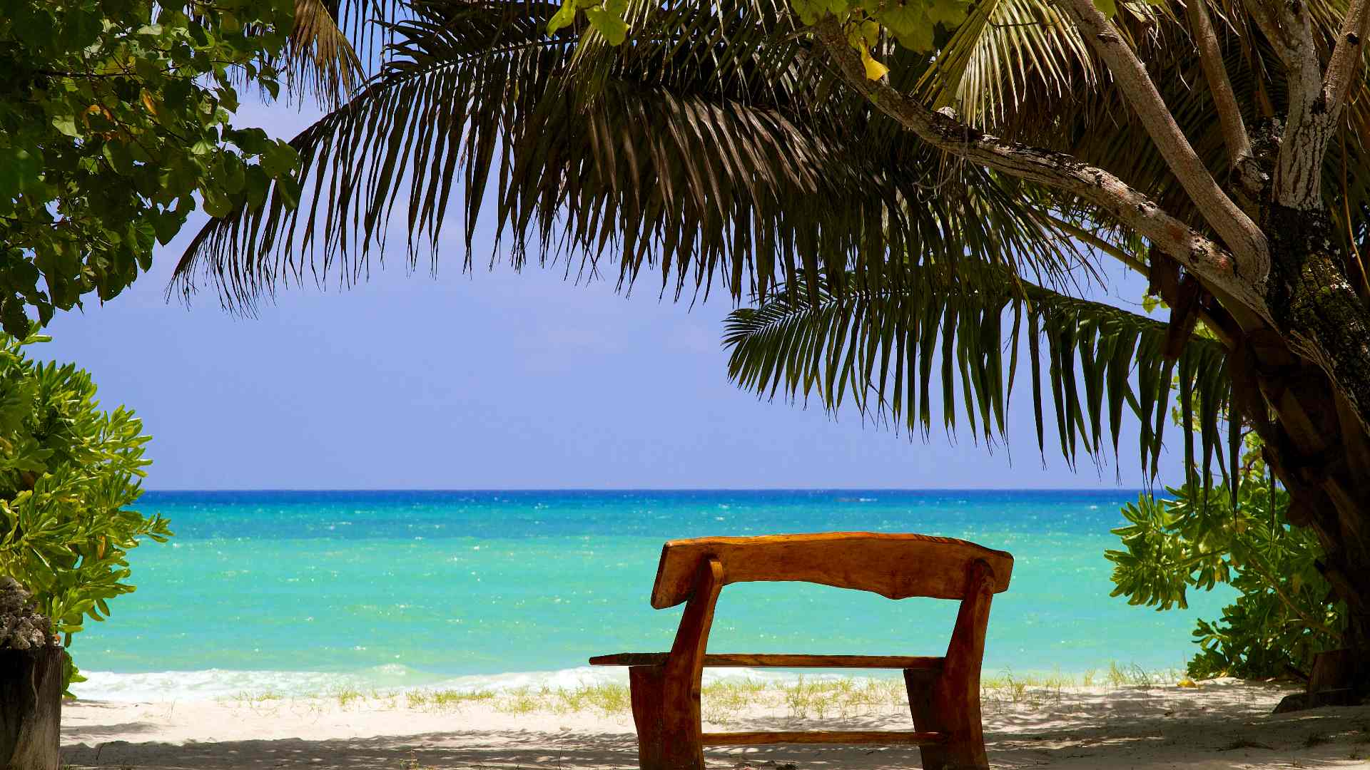 Udsigt til stranden fra Les Villas d'Or