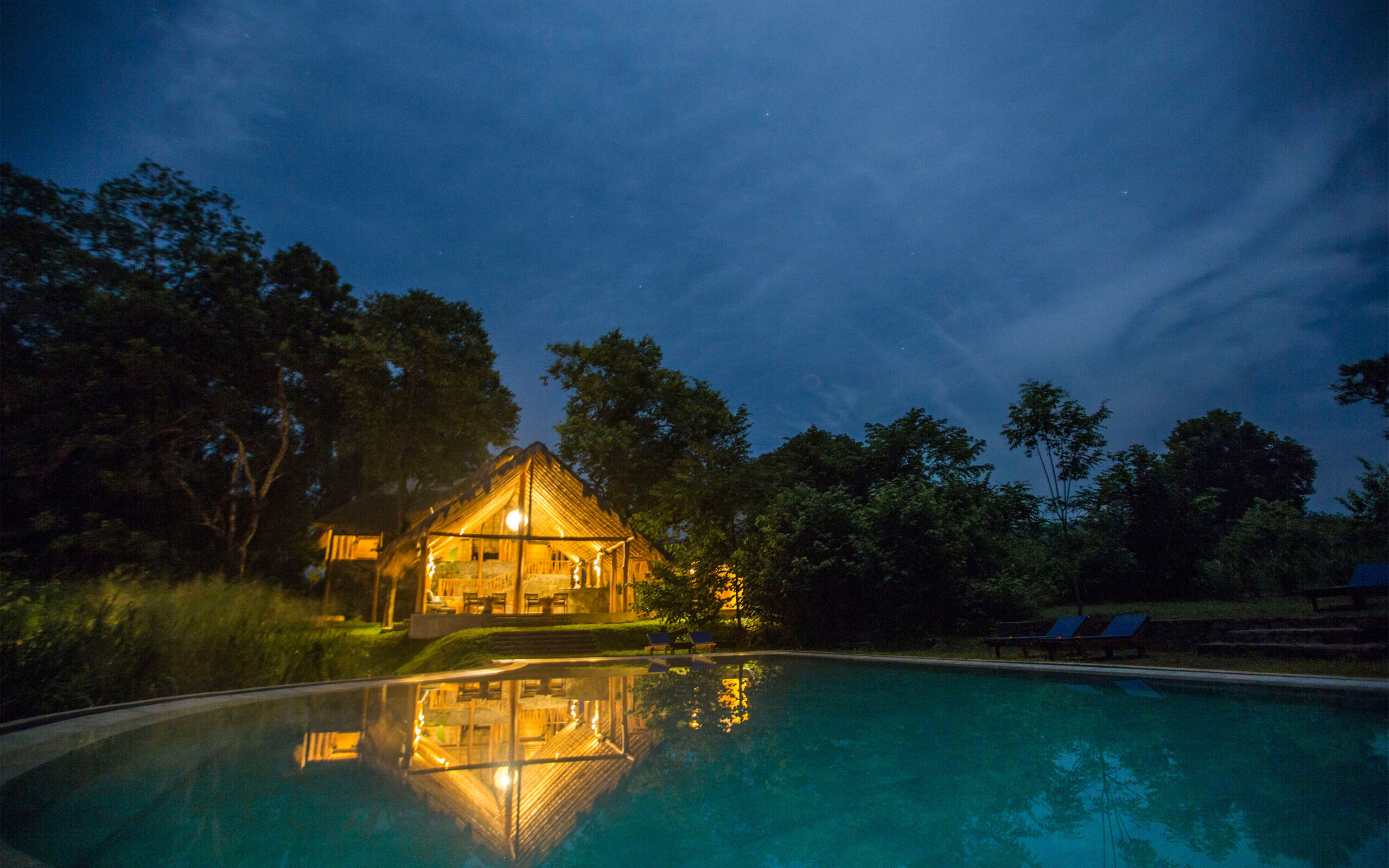 Sri Lanka Gal Oya Lodge Aftenstemning