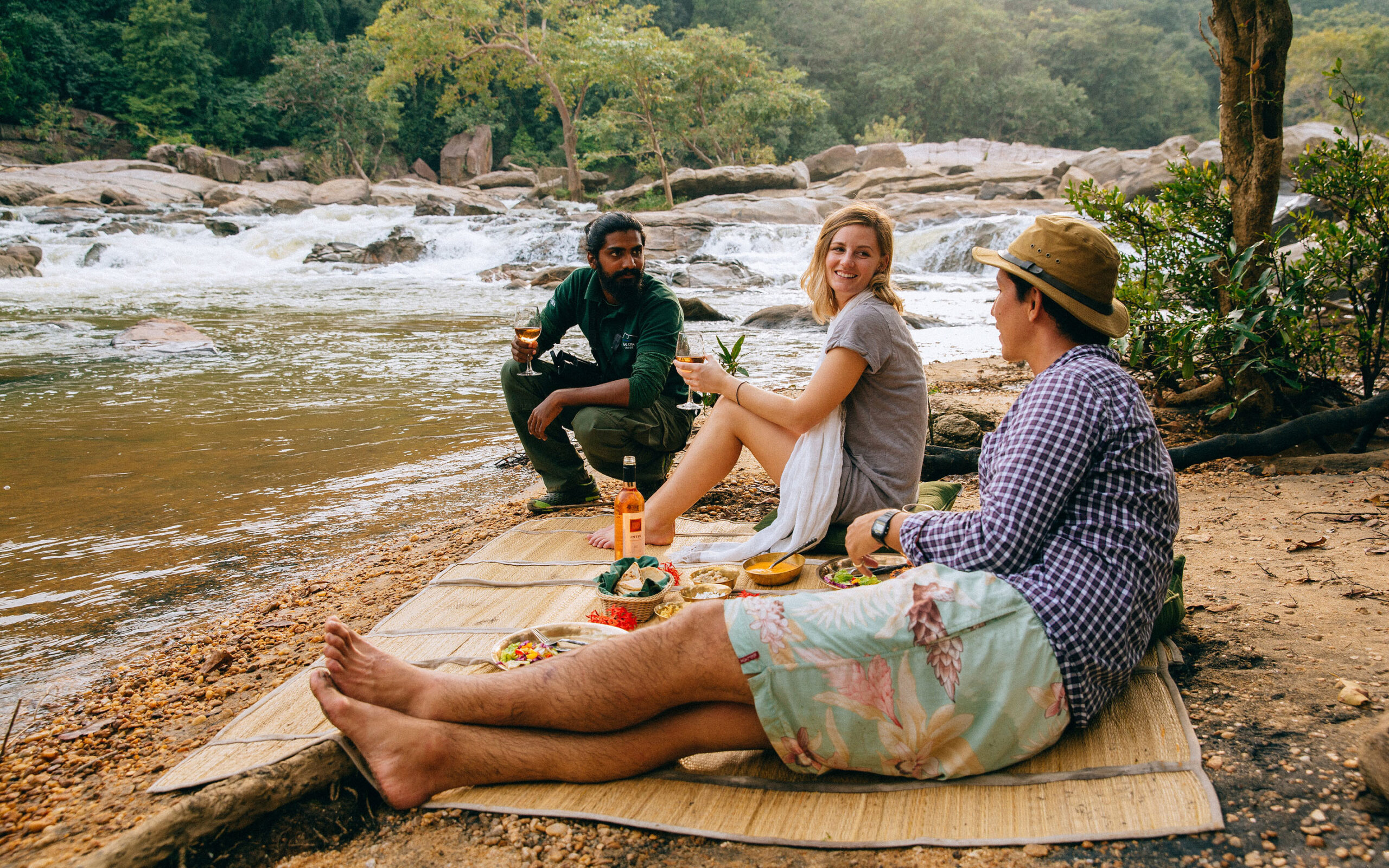Sri Lanka Gal Oya Lodge Picnic Ved Floden