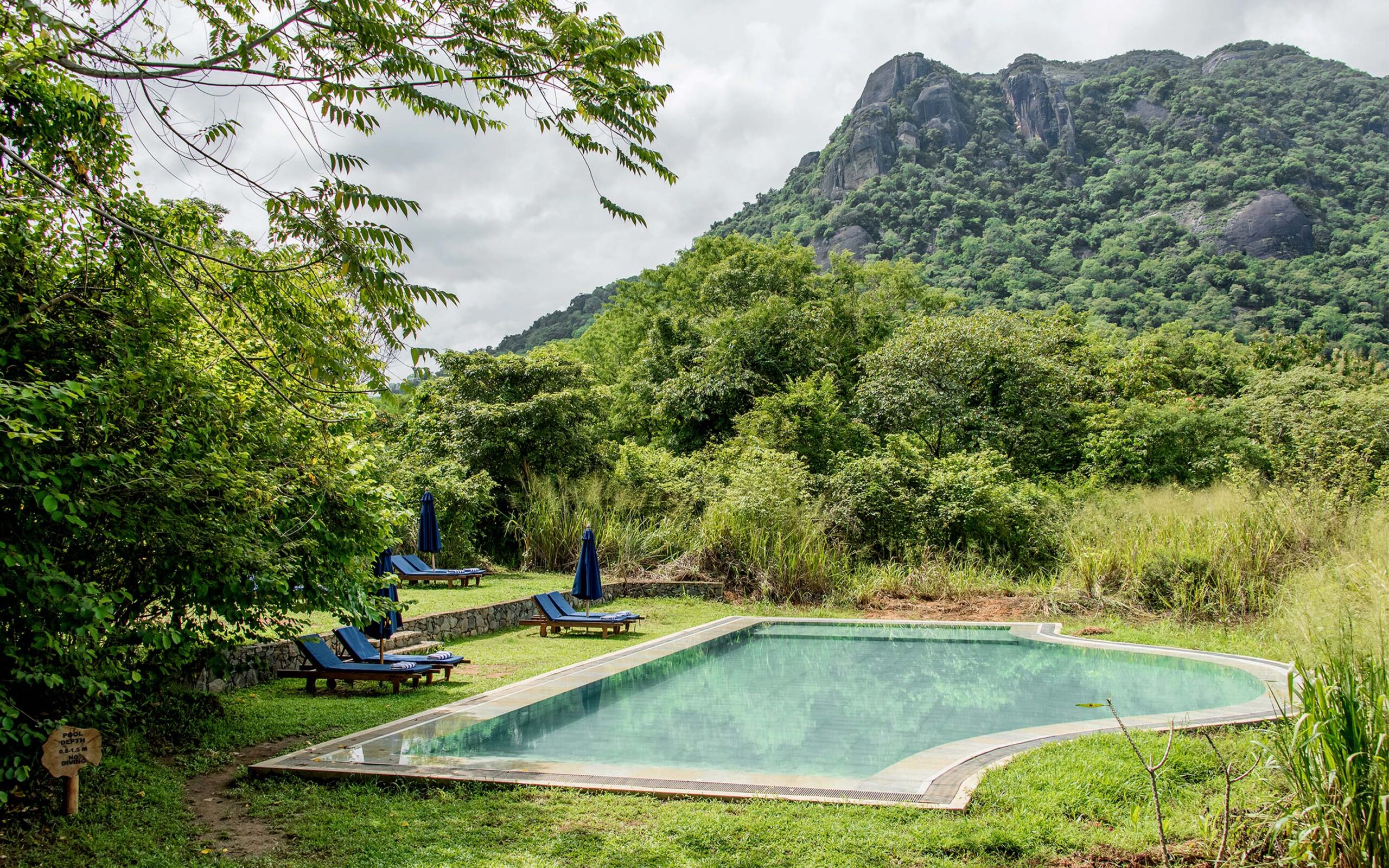 Sri Lanka Gal Oya Lodge Swimmingpool Udsigt