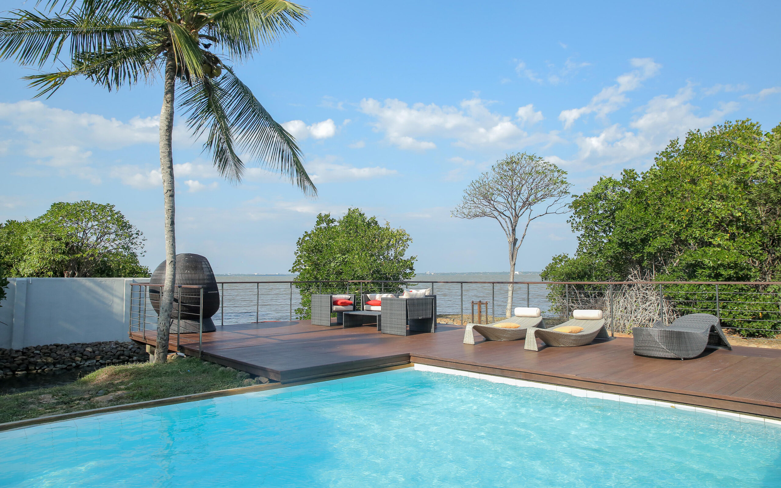 Sri Lanka Negombo Villa Hundira Pool New Wing