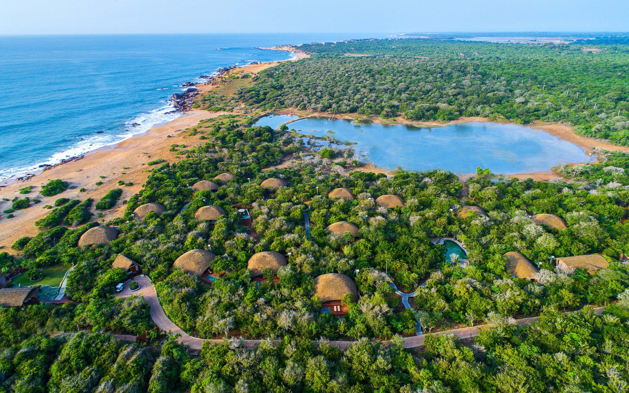 Sri Lanka Uga Chena Huts Areal View
