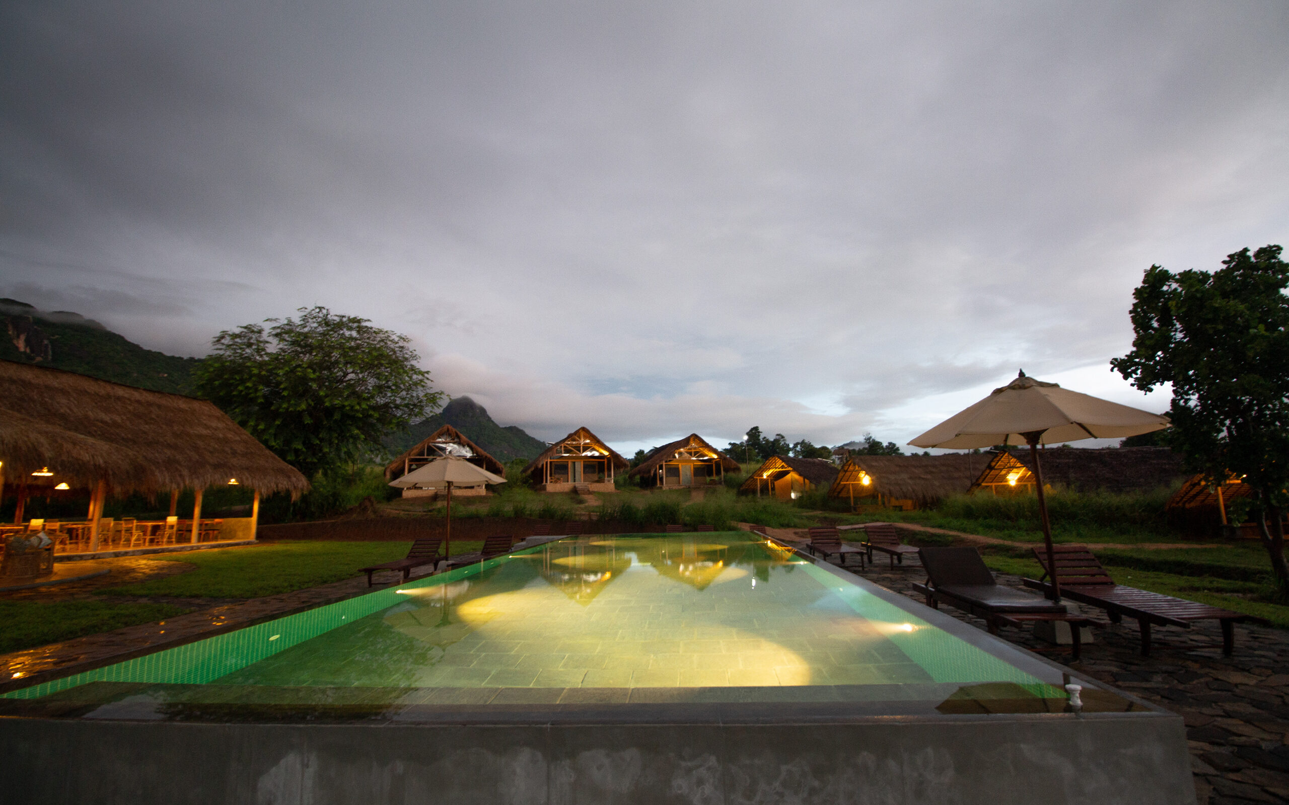 Sri Lanka Wild Glamping Gal Oya Aftenstemning