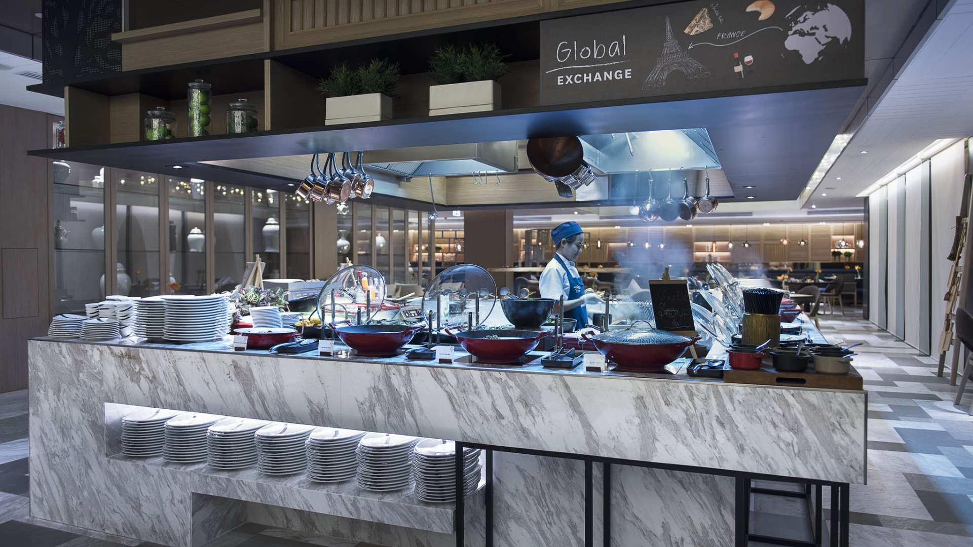 Thailand, Bangkok, Novotel Bangkok Sukhumvit 20, Buffet
