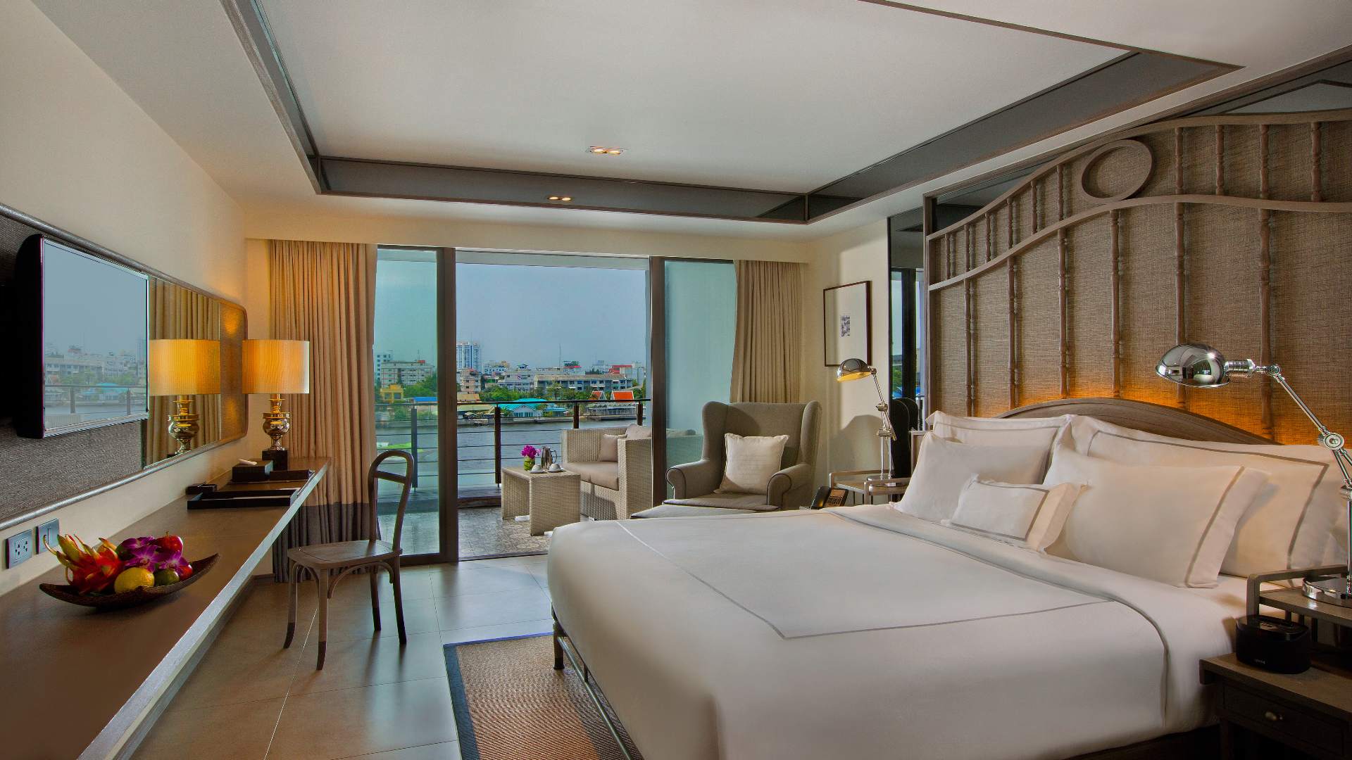 Thailand, Bangkok, Riva Surya, Double Room