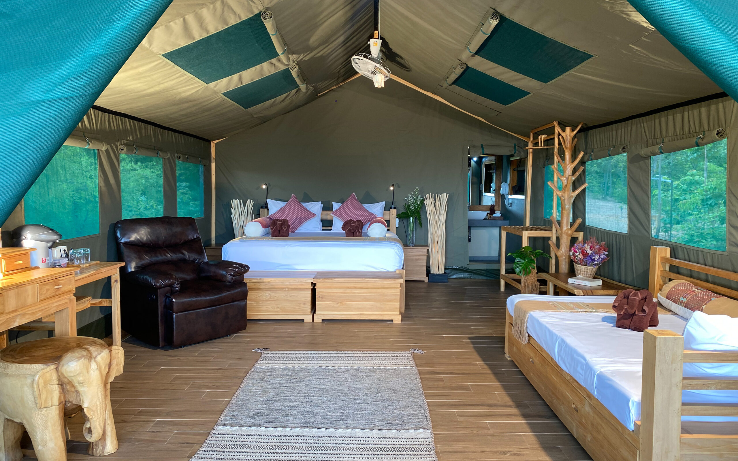 Thailand, Chiang Mai, The Bush Camp, Tent Extra Bed