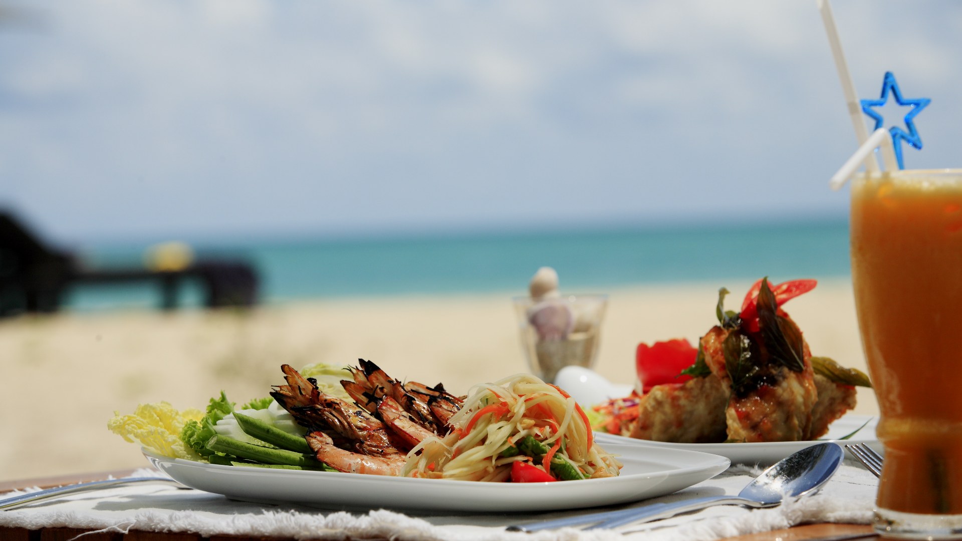 Thailand, Khao Lak, Bangsak Village, Food Restaurant