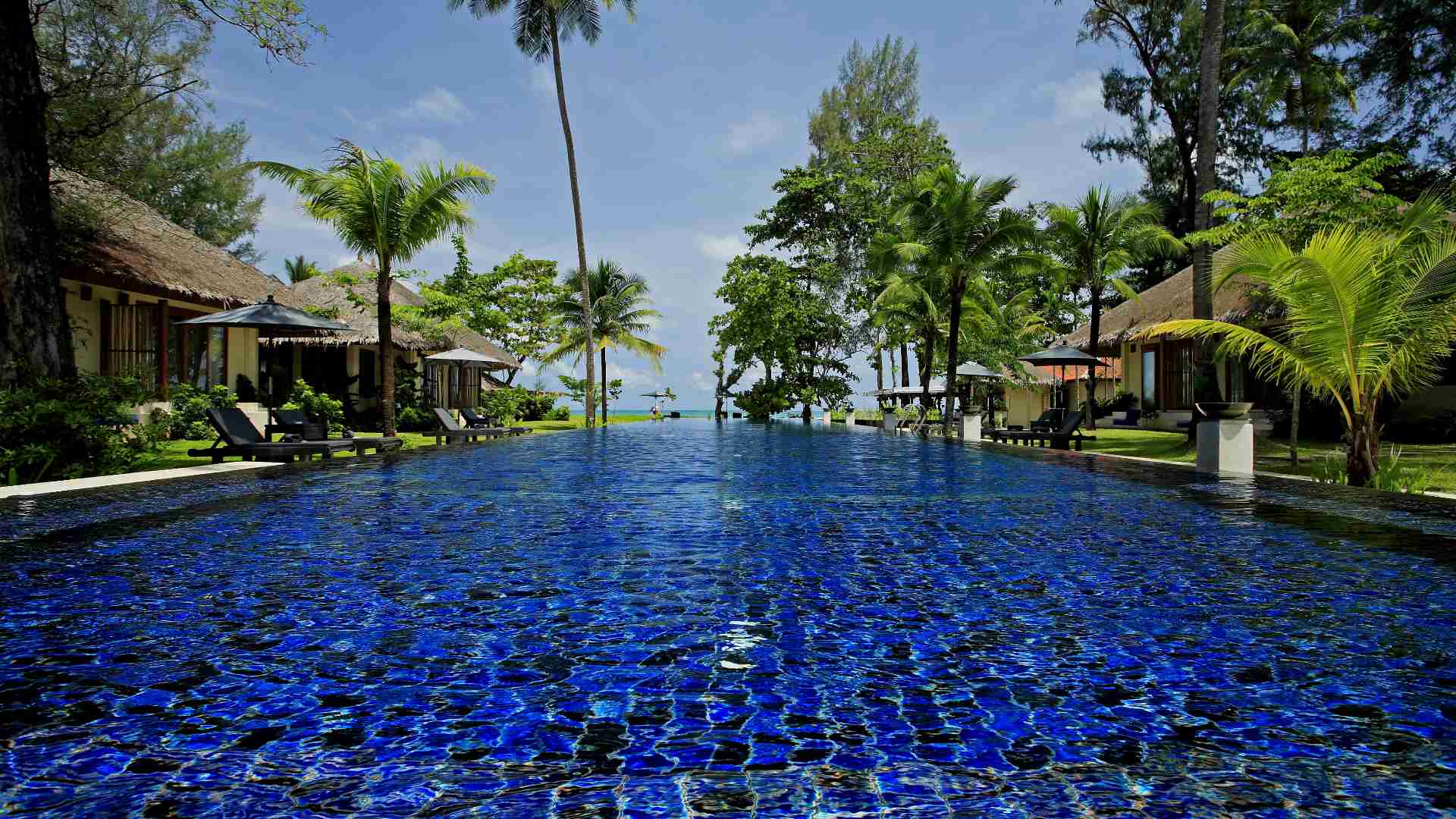 Thailand, Khao Lak, Bangsak Village, Pool Day