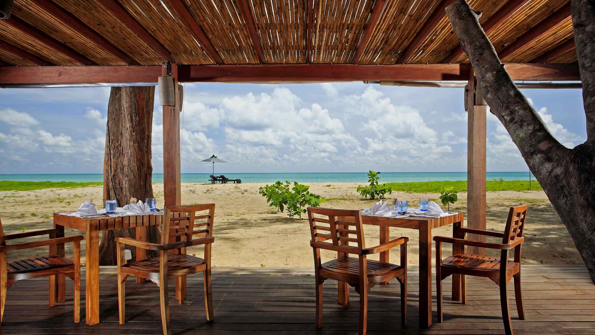 Thailand, Khao Lak, Bangsak Village, Beach Dining