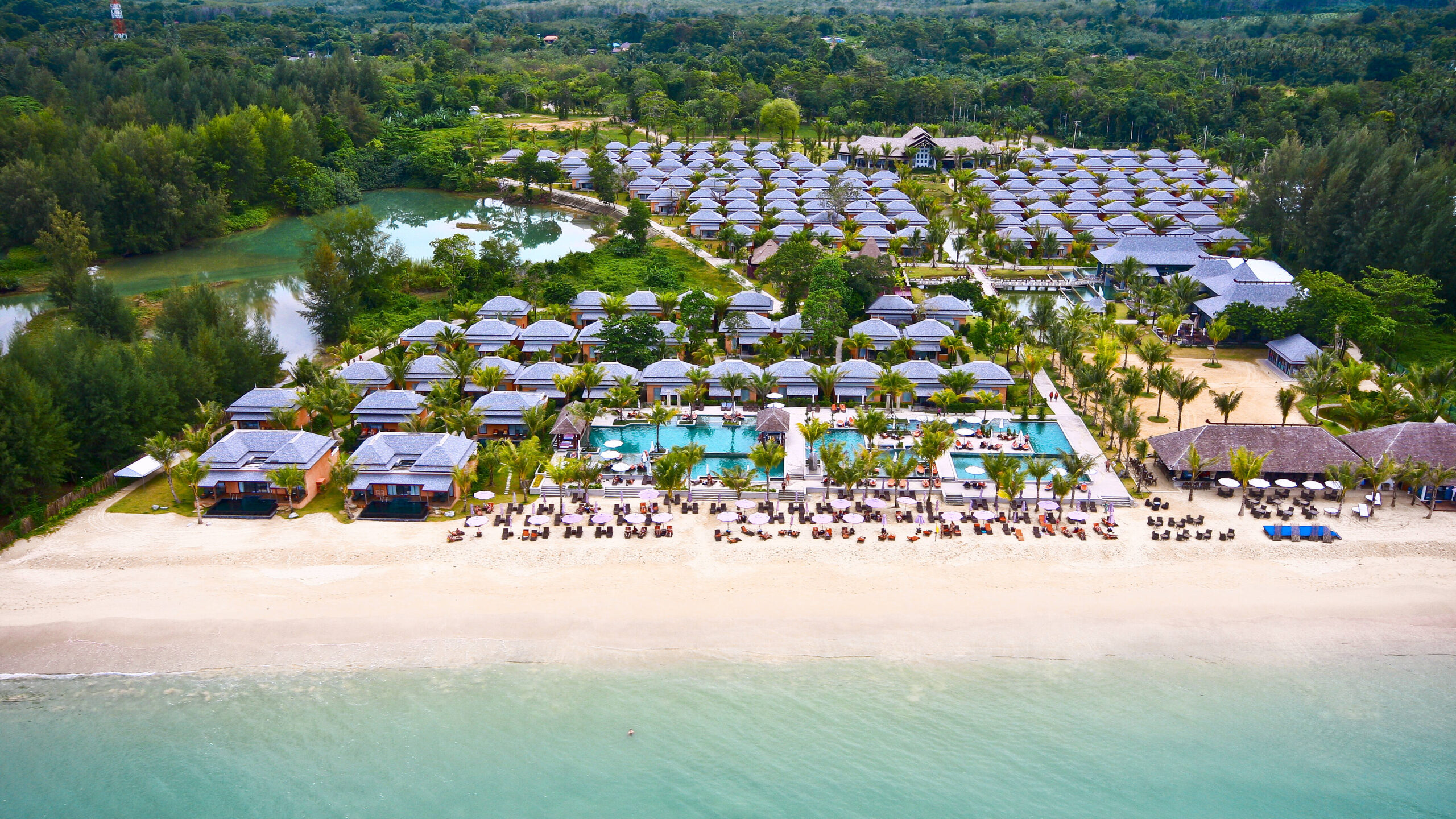 Thailand Khao Lak Beyond Khaolak Luftfoto Resort