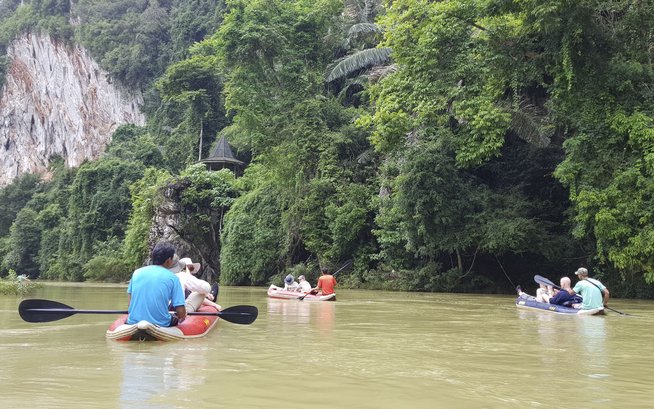 Thailand Khao Sok Anurak Community Lodge Kanotur Flod