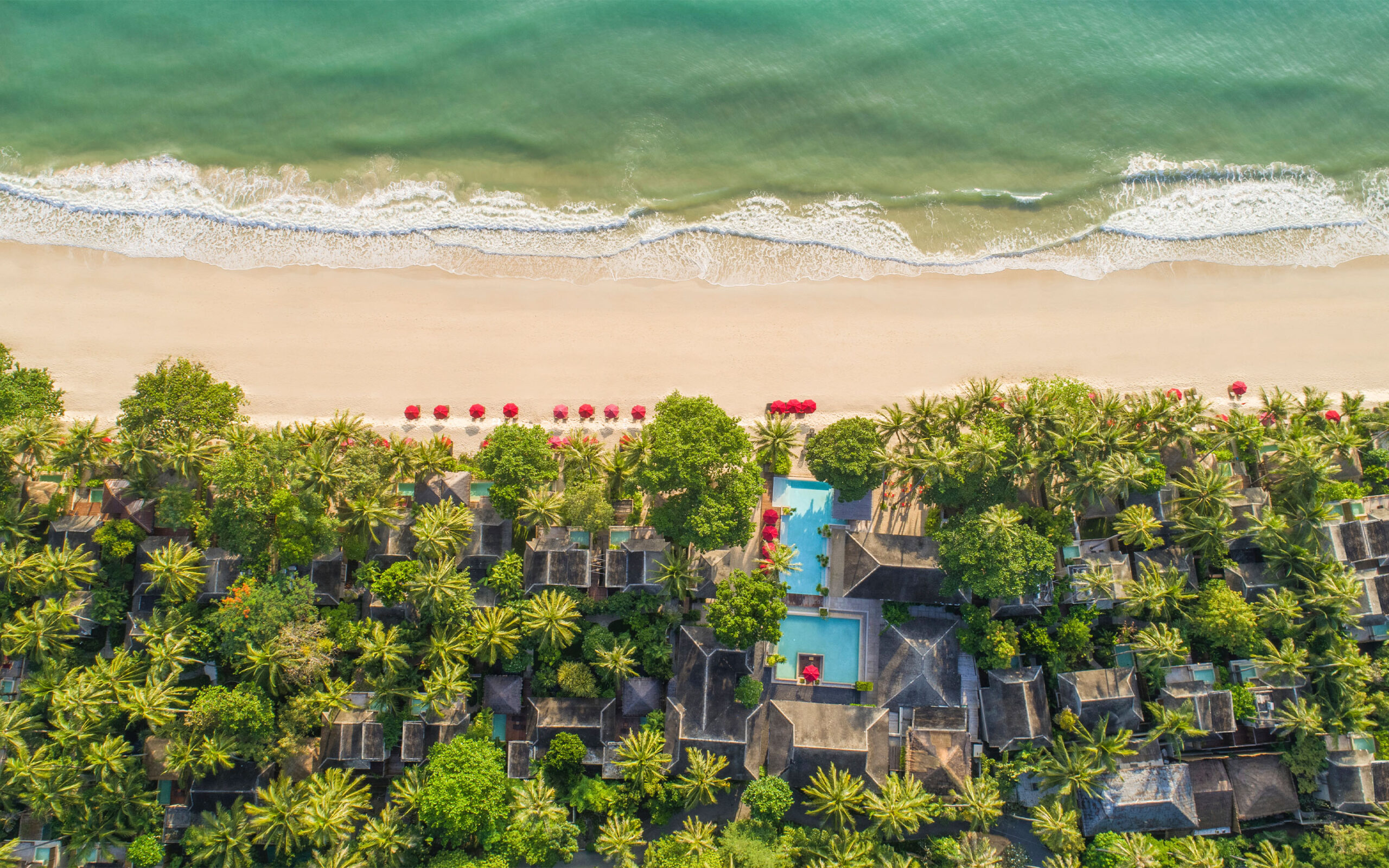 Thailand, Koh Phangan, Anantara Rasananda, Strand Udsigt